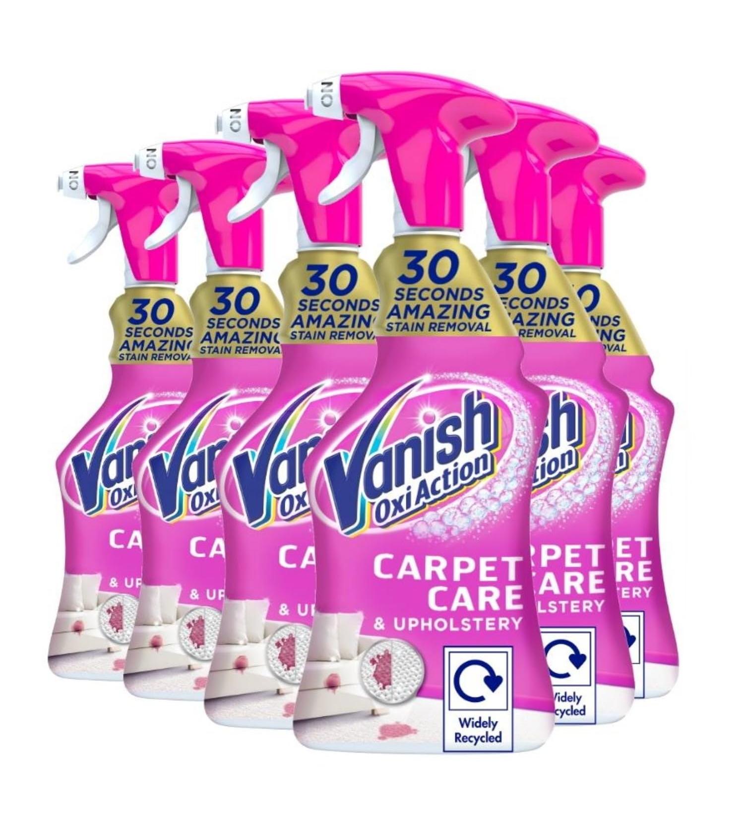 Vanish Carpet Cleaner + Upholstery Gold Oxi Action Stain Remover Spray | Pack of 6 Eliminates even strong odours Bulk Buy - Buy Online on GoSupps.com