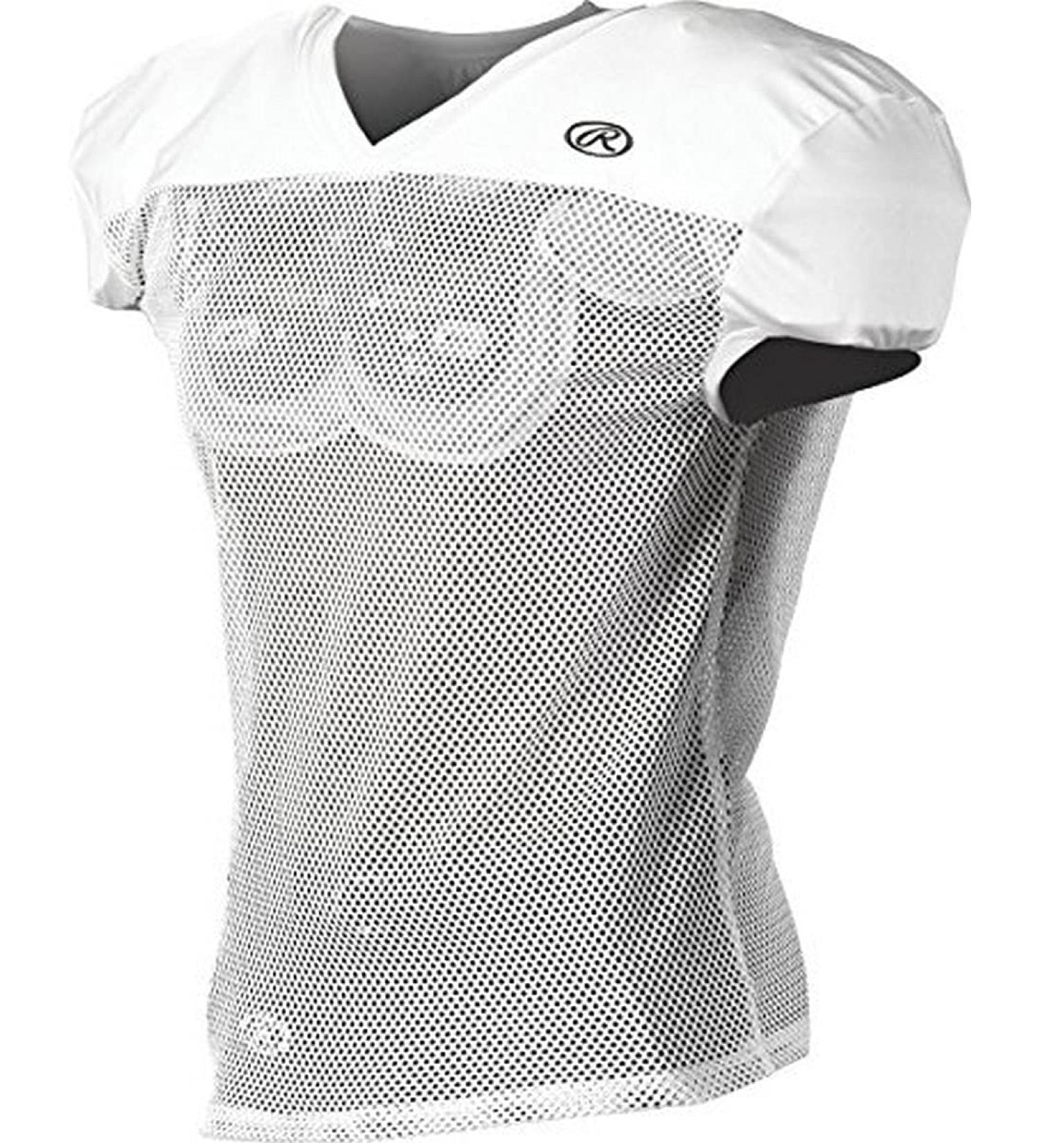 Rawlings Sporting Goods Boys Youth Premium Pro Cut Practice Football Jersey XL White