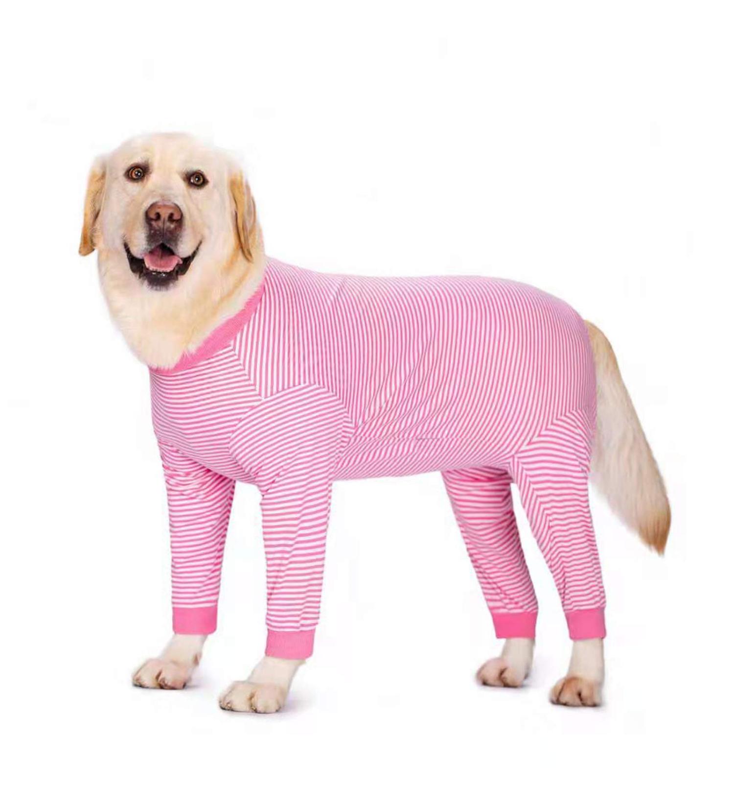 YeaPeeto 2XL Pink Dog One-Divider Pajamas - Relaxation & Wound Protection for Large & Medium Dogs | Anti-Lick Hair Loss & Allergy Relief - Buy Online on GoSupps.com