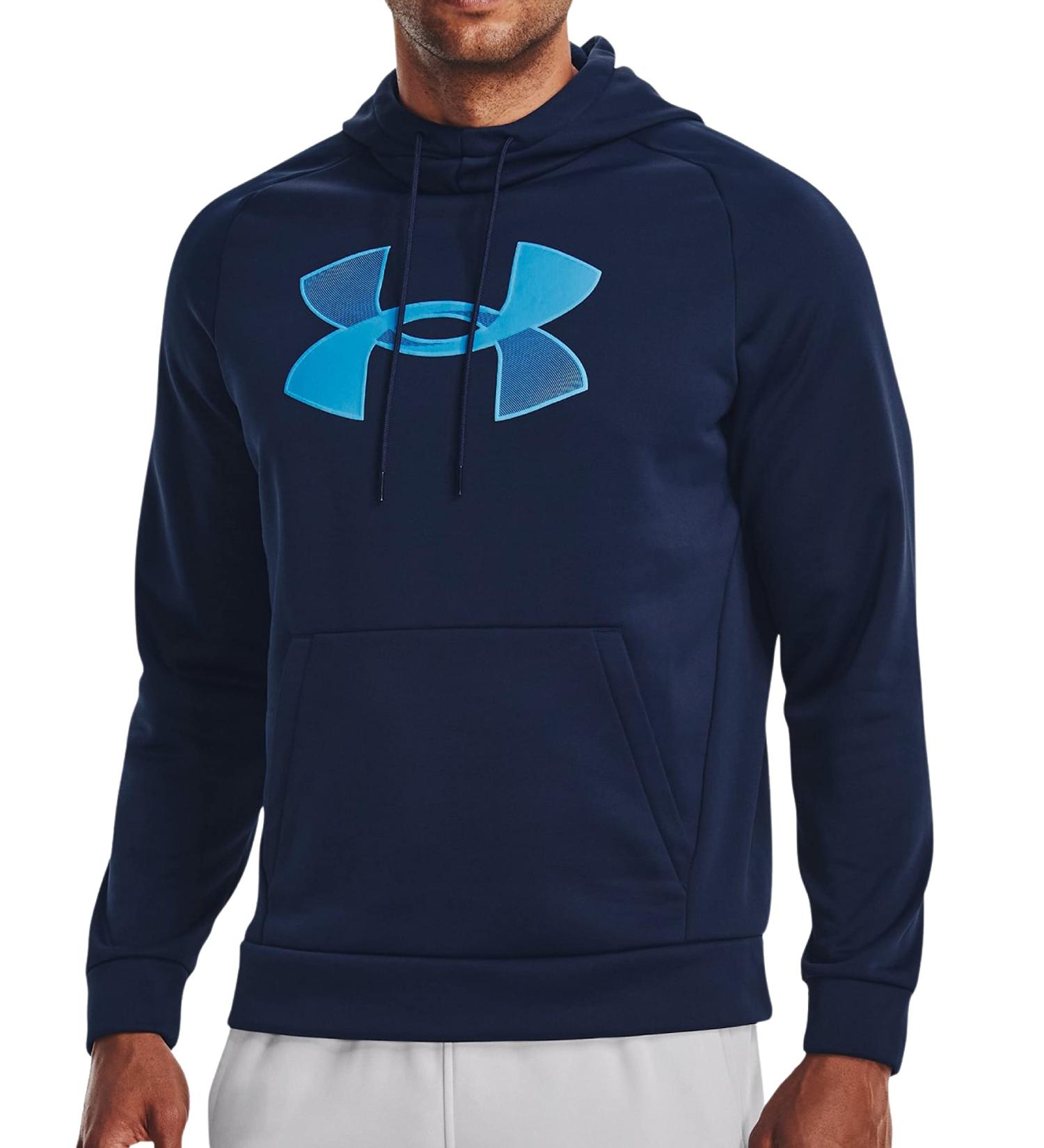 Under Armour Men's Armour Fleece Big Logo Hoodie X-Large - Academy/Radar Blue - Buy Online on GoSupps.com