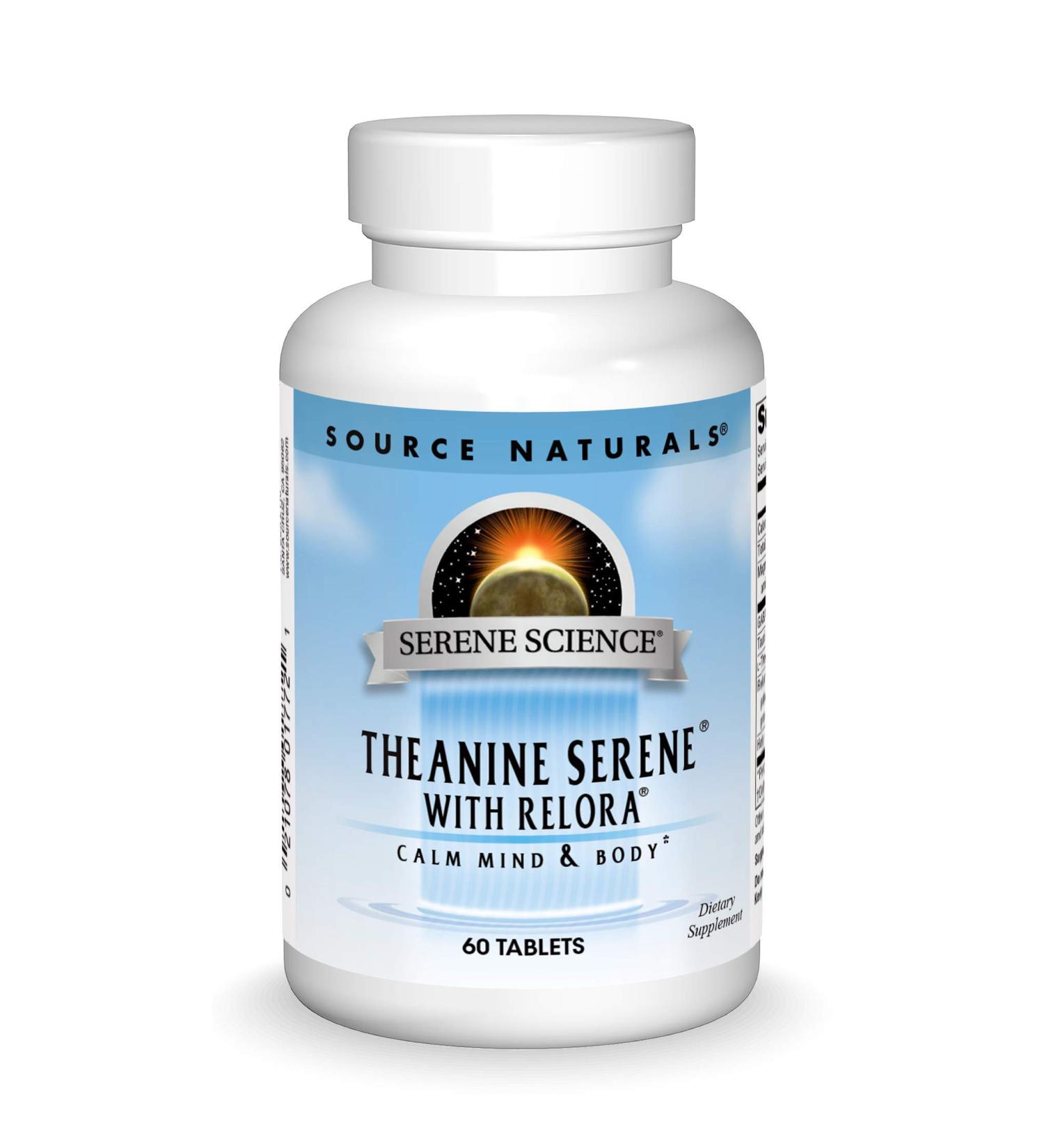 Source Naturals Serene Science Theanine Serene with Relora - 60 Tablets for Stress Relief - Buy Online on GoSupps.com