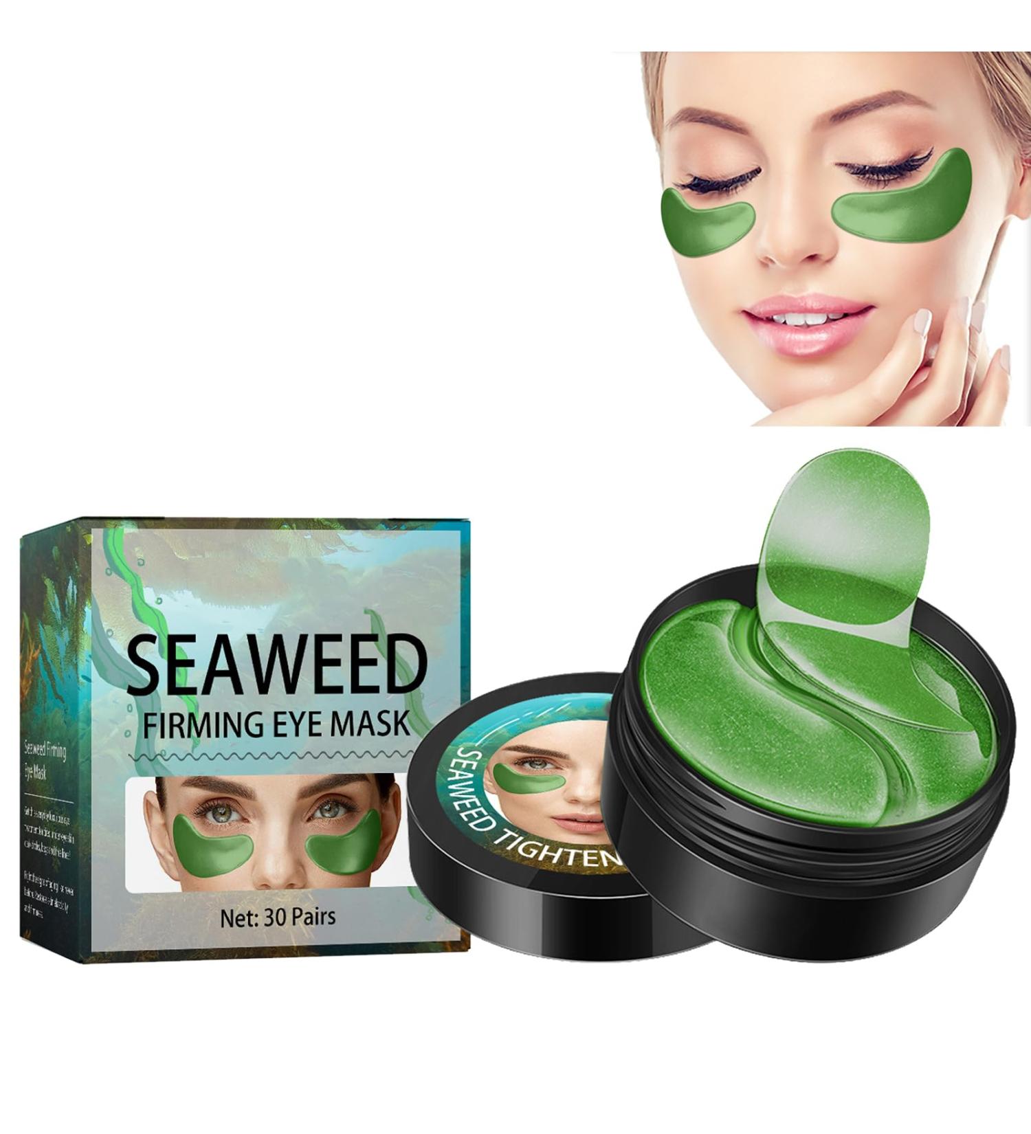 Anti-Wrinkle Hydrating Eye Patches Seaweed Lifting Eye Mask Patch Collagen Under Eye Patches Under Eye Patches for Puffy Eyes Deep Moisturizing Eye Patches Improve Lines and Wrinkles Eye Patches 60PC - Buy Online on GoSupps.com