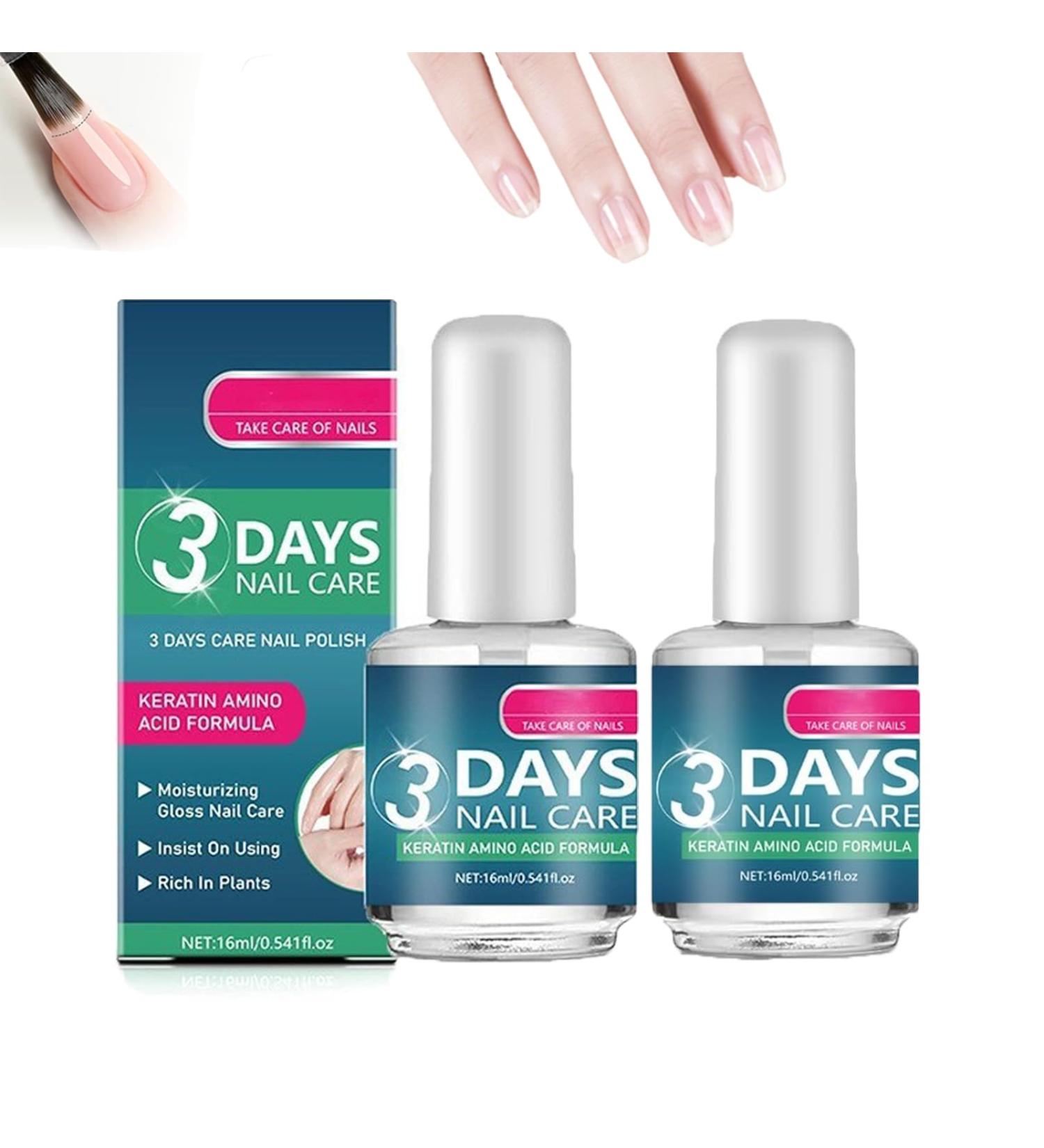 3 Days Lot de 2 produits de soin des ongles de 3 jours avec formule base d'acide amin la k ratine et la k ratine pour renforcer les ongles 16 ml 2 pi ces. - Buy Online on GoSupps.com