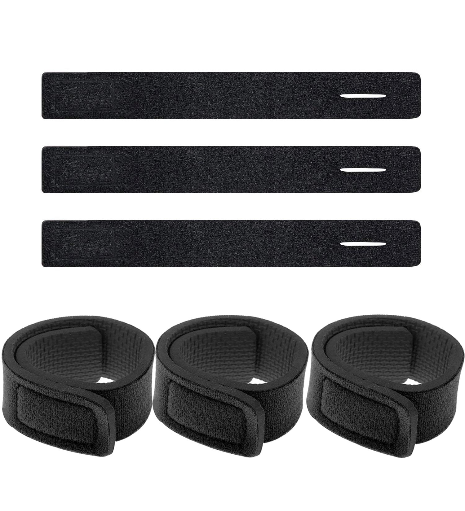 Lix&Rix Fishing Rod Straps 6pcs - Stretchy Pole Belts in Black - Buy Online on GoSupps.com
