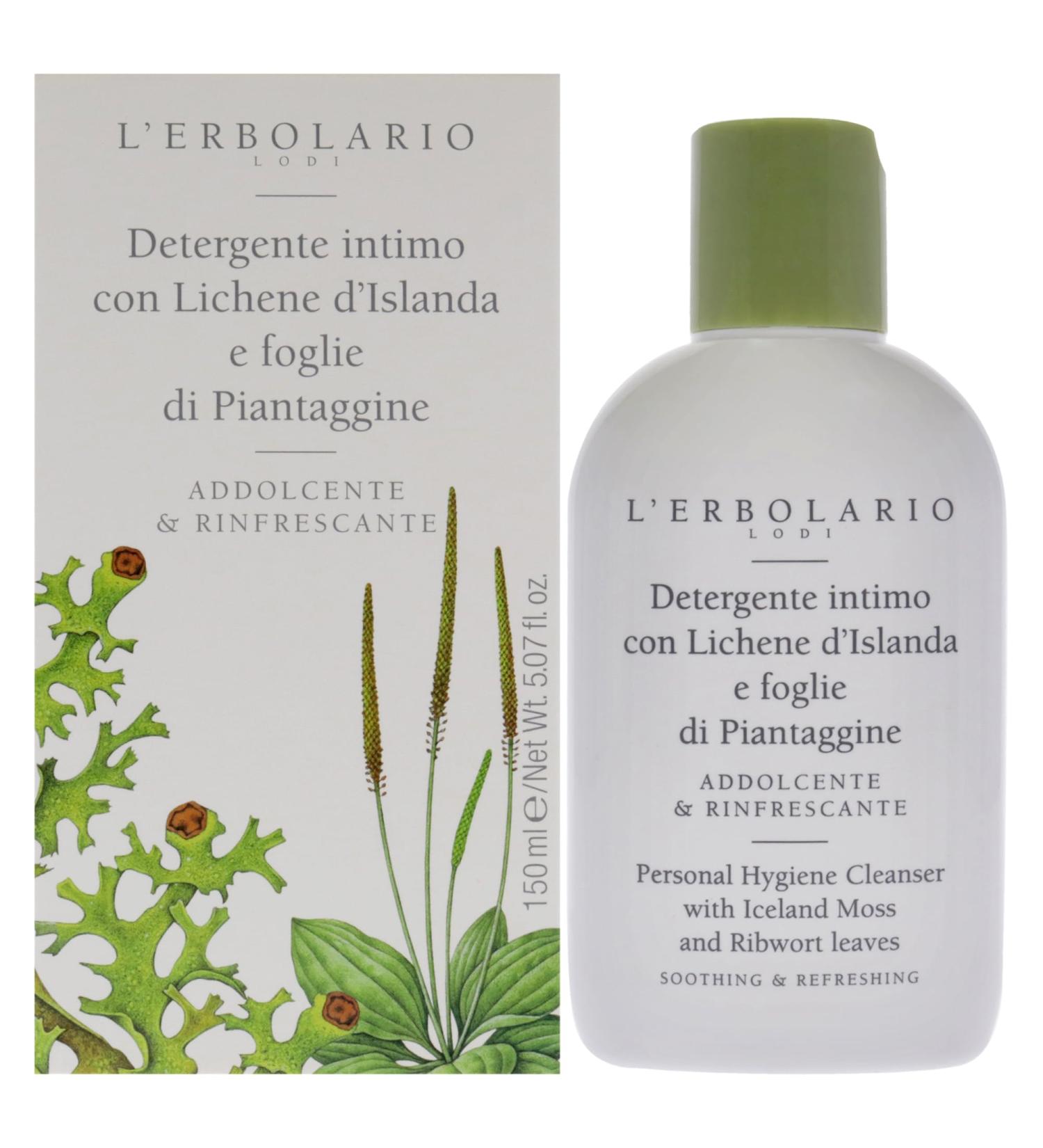 L'Erbolario Personal Hygiene Cleanser - Gentle Cleansing Pleasant Scent Soft Skin - Unisex Silicone & Paraben Free - 5.07 oz - Buy Online on GoSupps.com