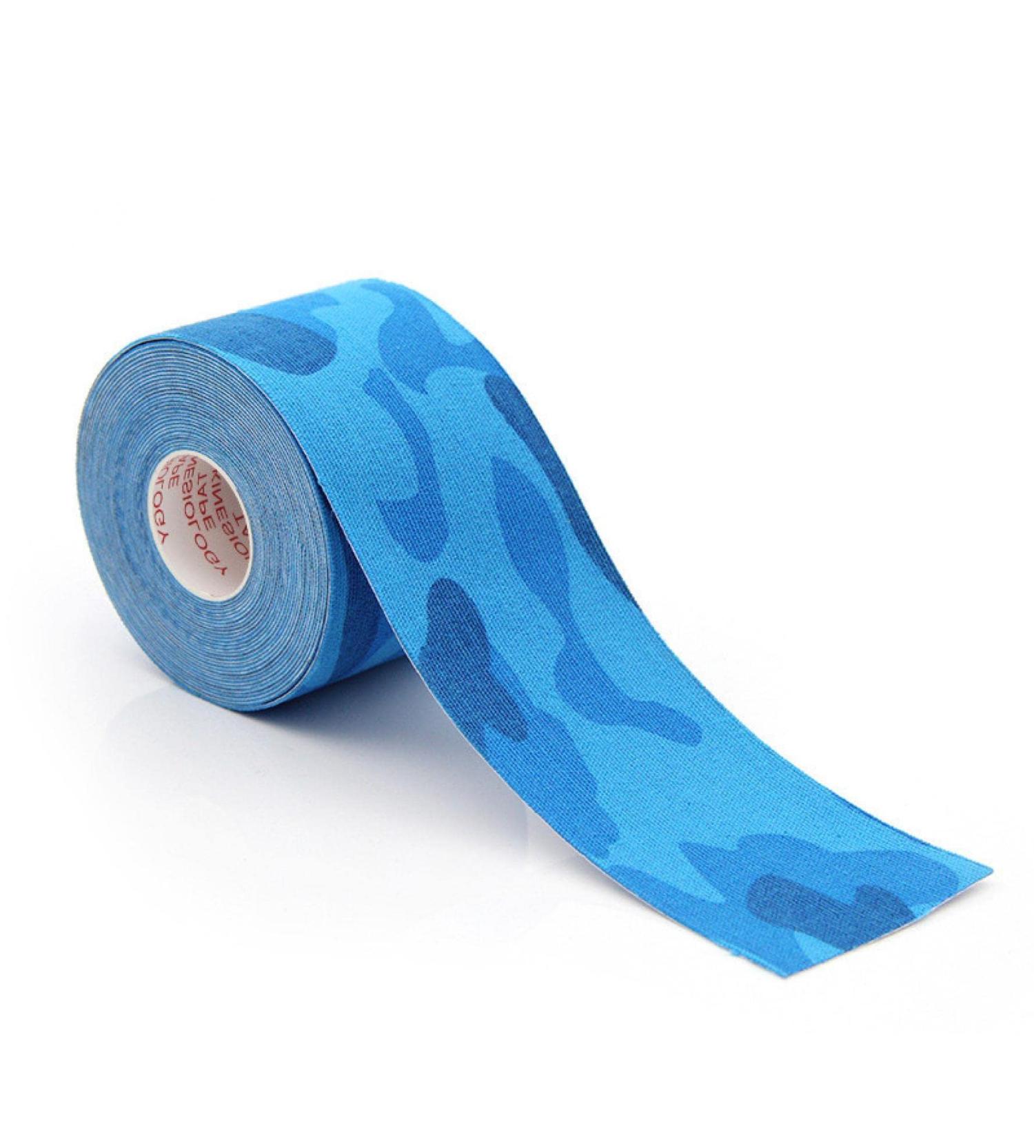 2.5CM*5M Face V Line Neck Eye Lift Wrinkle Sticker Tape Facial Skin Care Tool Bandage Kinesiology Tape Blue camouflage3.8cmx5m - Buy Online on GoSupps.com