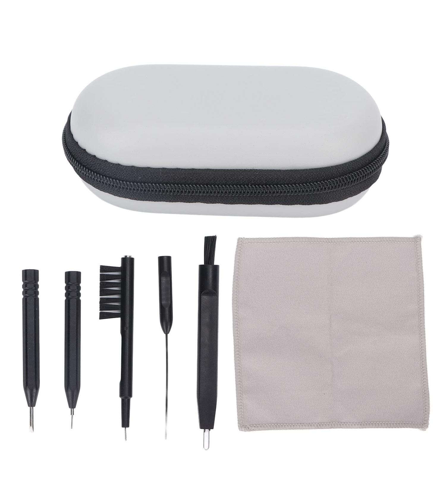 Hearing Aid Amplifier Cleaning Tools Kit with Small Brush, Clean Needles, and Cloth - Includes Case - Ear Cleaning Accessories - Buy Online on GoSupps.com