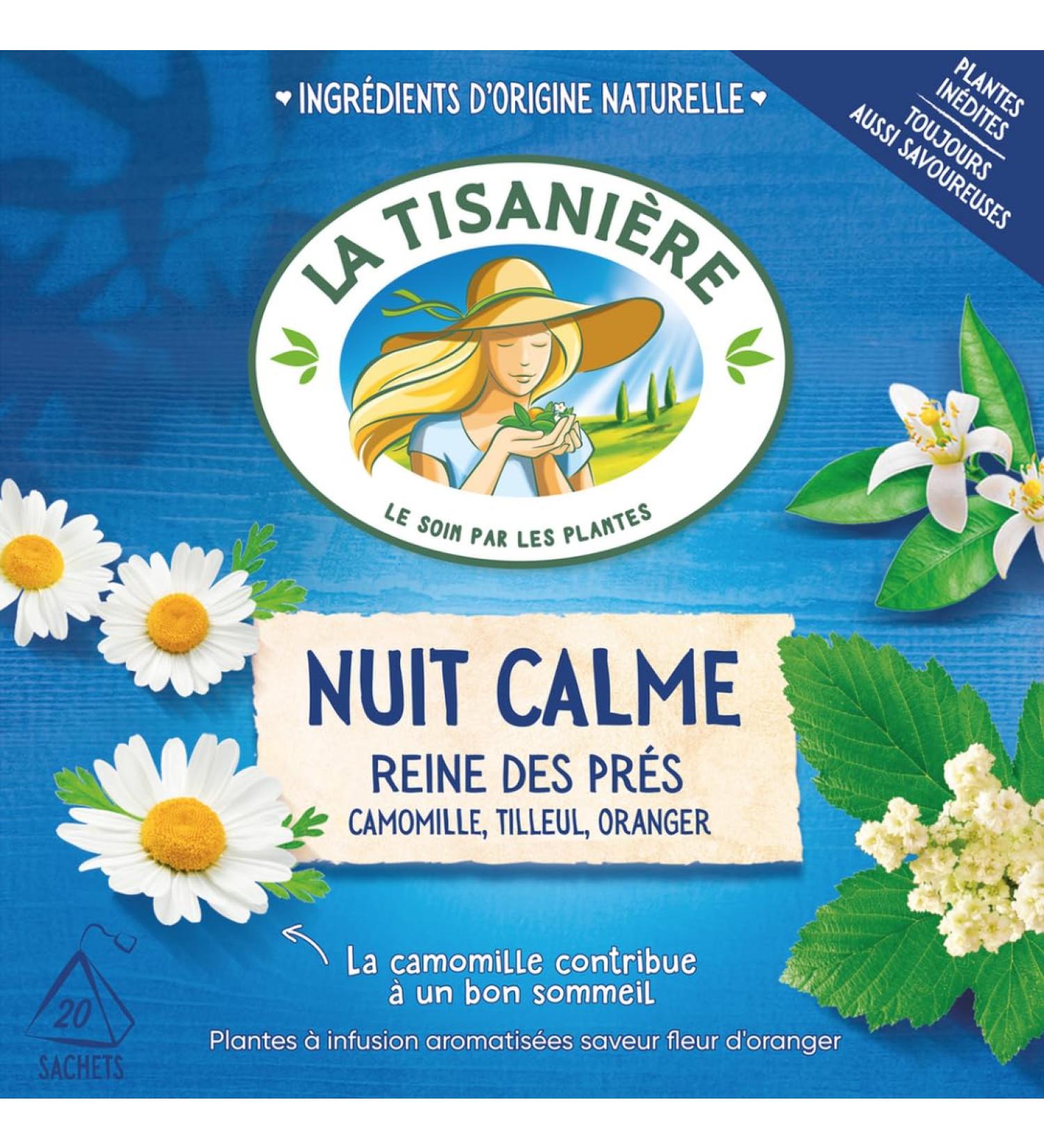 La Tisaniere Nuit Calme Tea - 20 Counts (French Tisane(Tranquil Night))