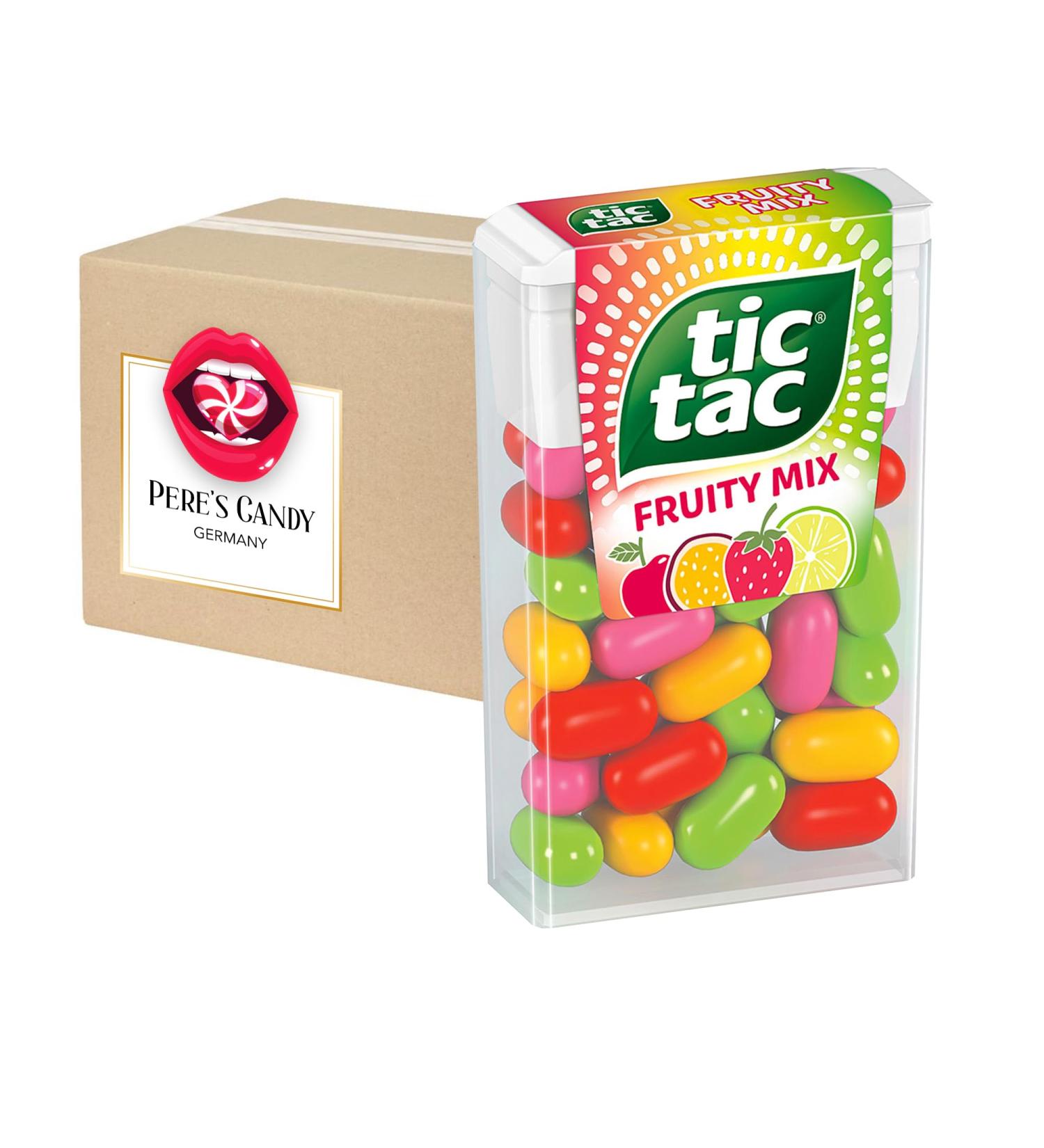 Tic Tac Sweets Fruity Mix 24 Pack - Refreshing Treats | Perfect for Small Moments | Gift Box by Pere's Candy  - Buy Online on GoSupps.com