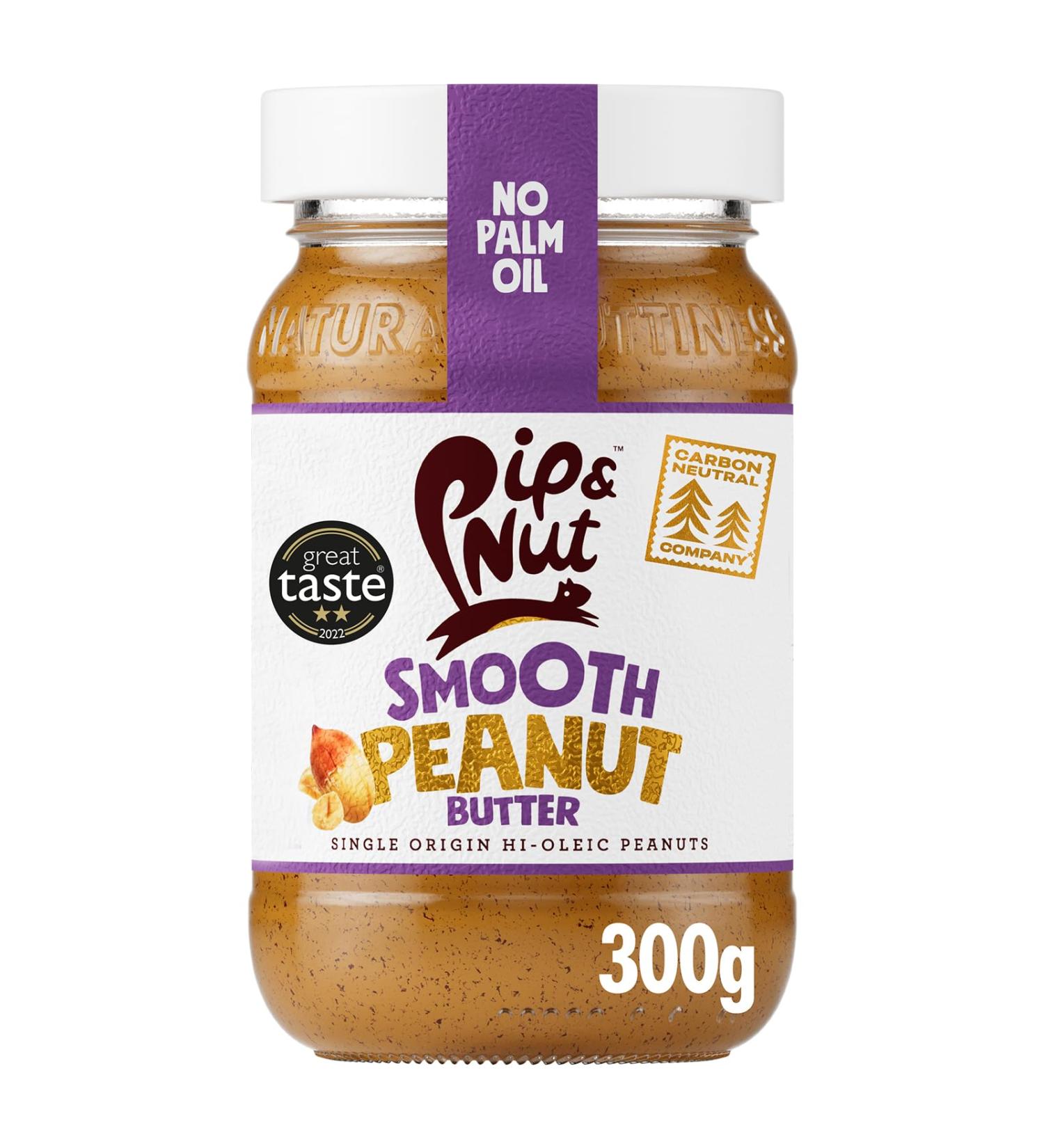 Pip & Nut Smooth Peanut Butter 300g - Buy Online on GoSupps.com