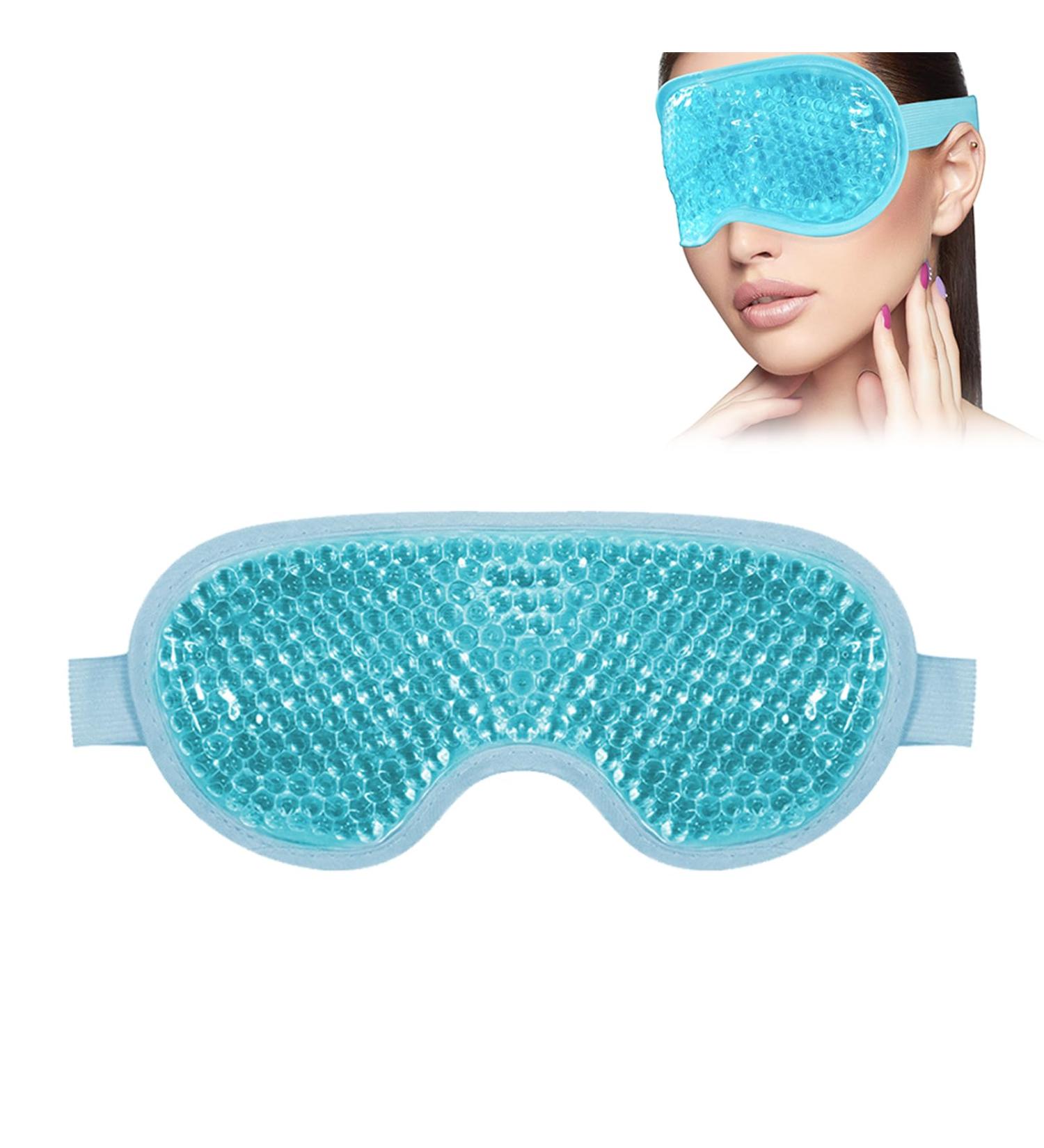 Toulifly Eye Mask Cooling Gel Cooling Mask Warm Eyes Cooling Goggles Cooling Reusable Cooling Eye Mask for Dark Circles Puffiness Relieve Eye Fatigue Migraines - Buy Online on GoSupps.com