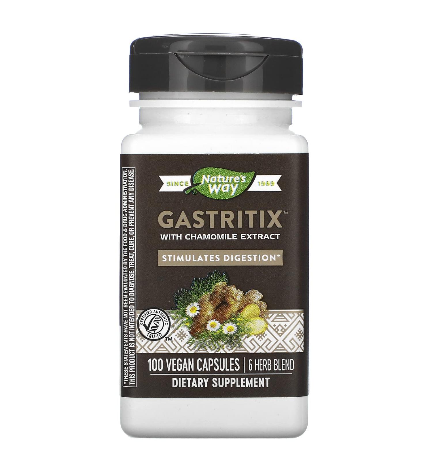 Nature's Way Gastritix with Chamomile Extract, 100 Vegan Capsules