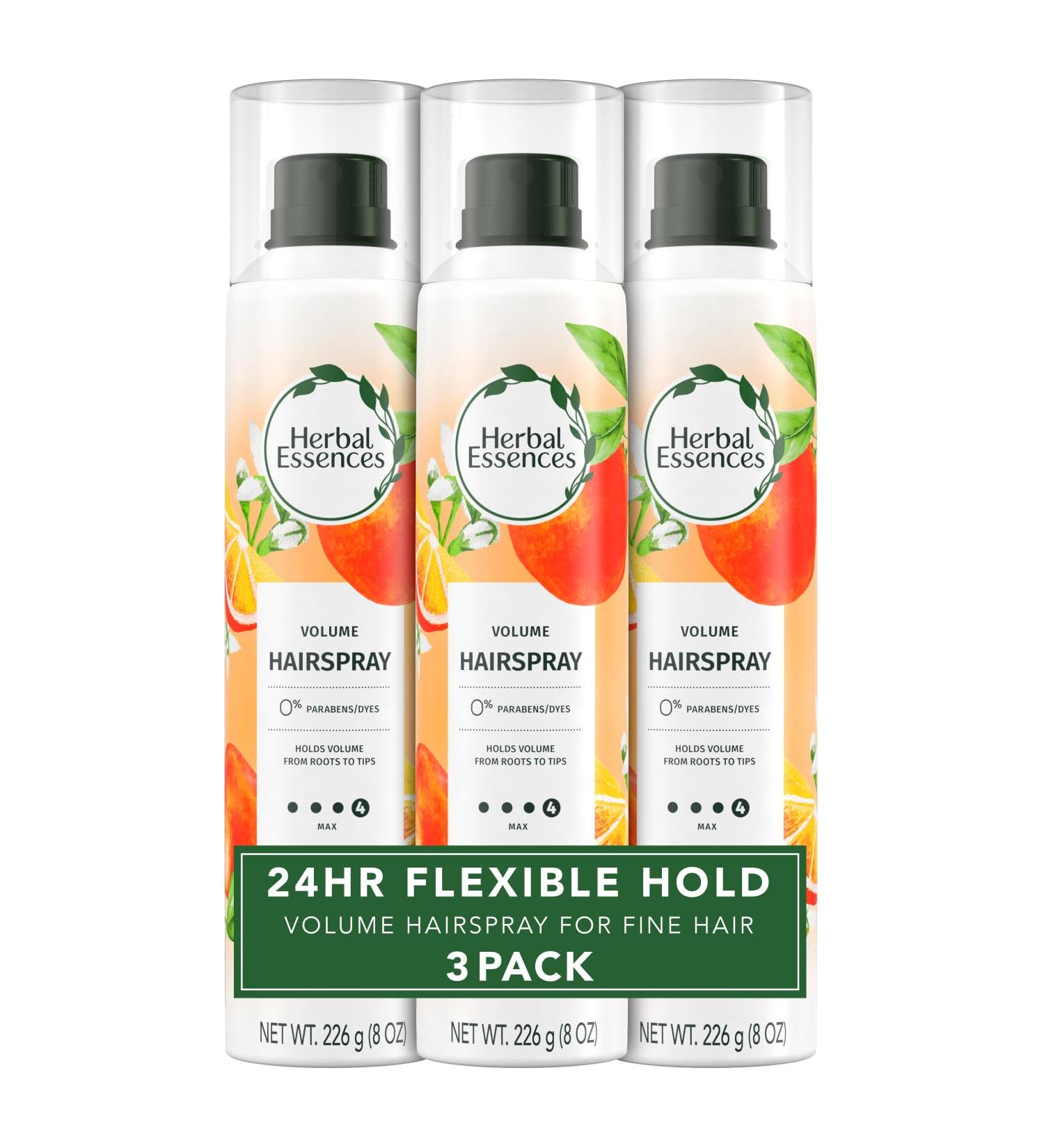 Herbal Essences Volumizing Hairspray Strong Hold Fresh Citrus Scent Pack of 3 24 oz Total - Buy Online on GoSupps.com