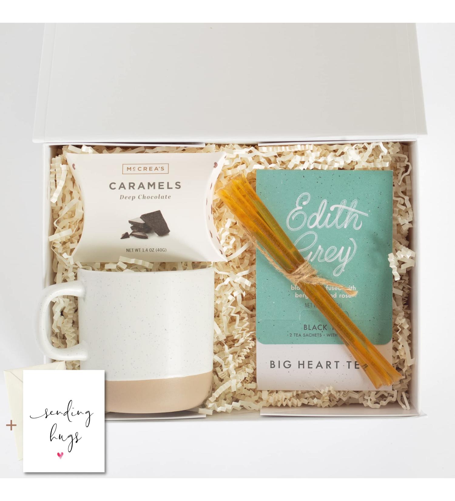 UnboxMe Mug Tea Gift Box | Thoughtful Gifts for Women and Men | Get Well Soon, Sympathy, Thank You, Birthday | Corporate Employee Care Package | Sending Hugs - Buy Online on GoSupps.com