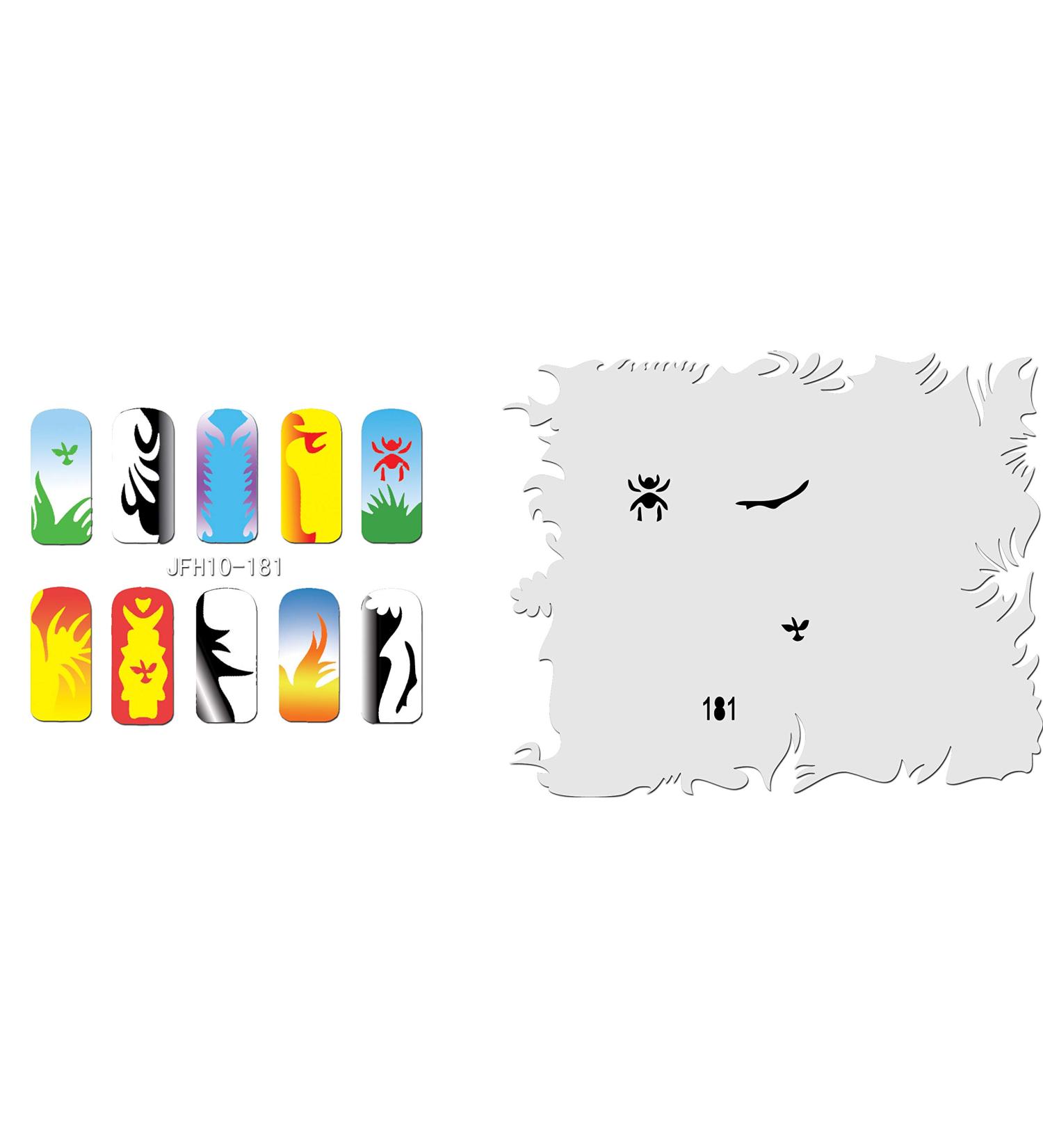 Fingernail stencil (airbrush nail art) Fengda JFH10-181