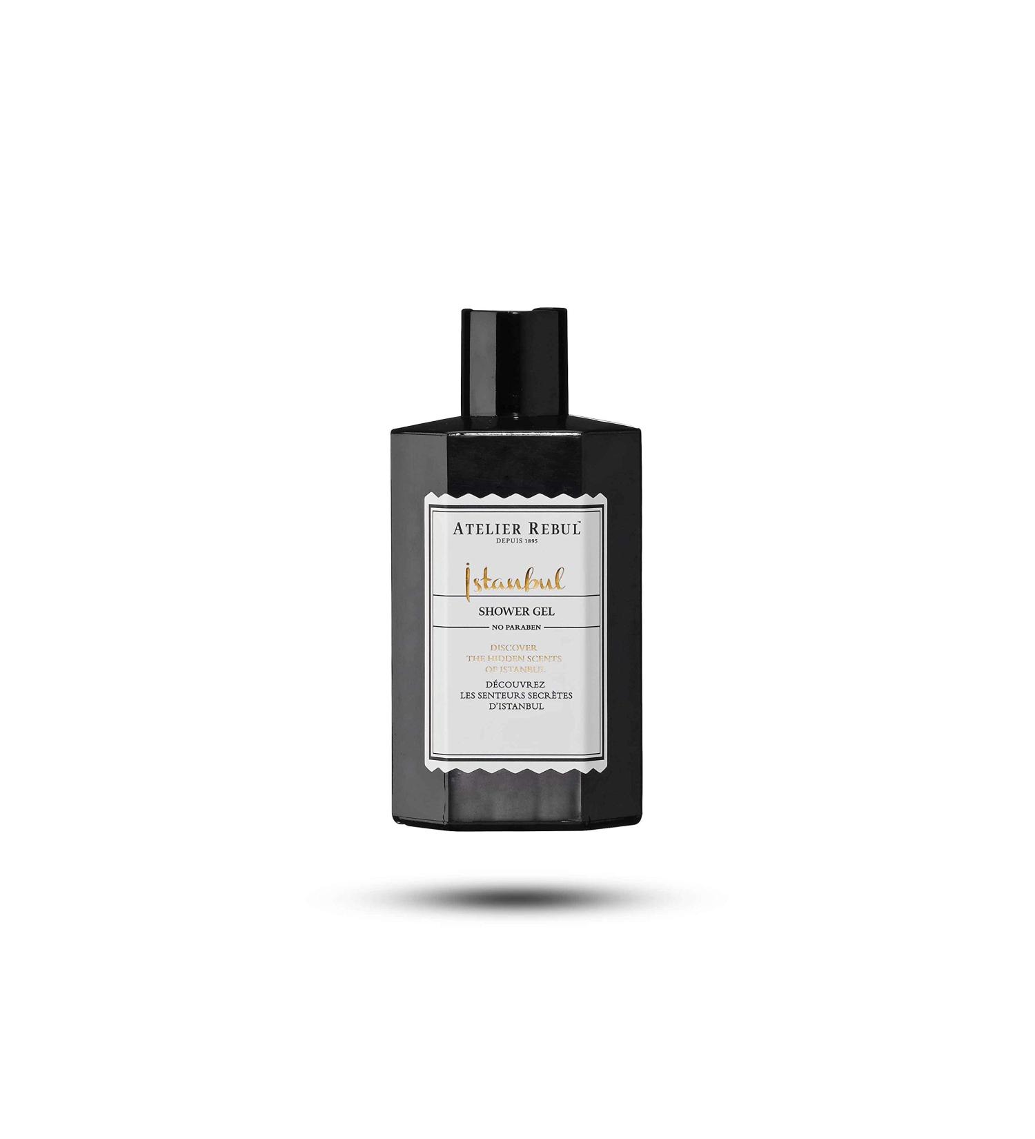 Atelier Rebul Gel Douche Istanbul (250ml) | Gel douche naturel sans sulfates sans parab nes et sans huiles min rales Woody & Oriental 250 ml (Lot de 1)