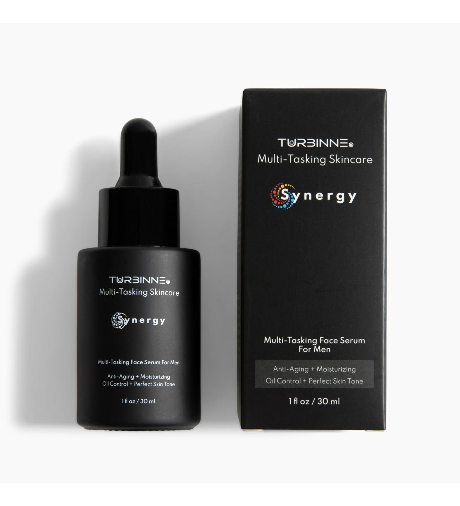 Turbinne Multi-Tasking Multi-Tasking Face Serum For Men. Best For Anti-Aging + Moisturizing Oil Control + Perfect Skin Tone. 30 mL / 1 fl. Oz