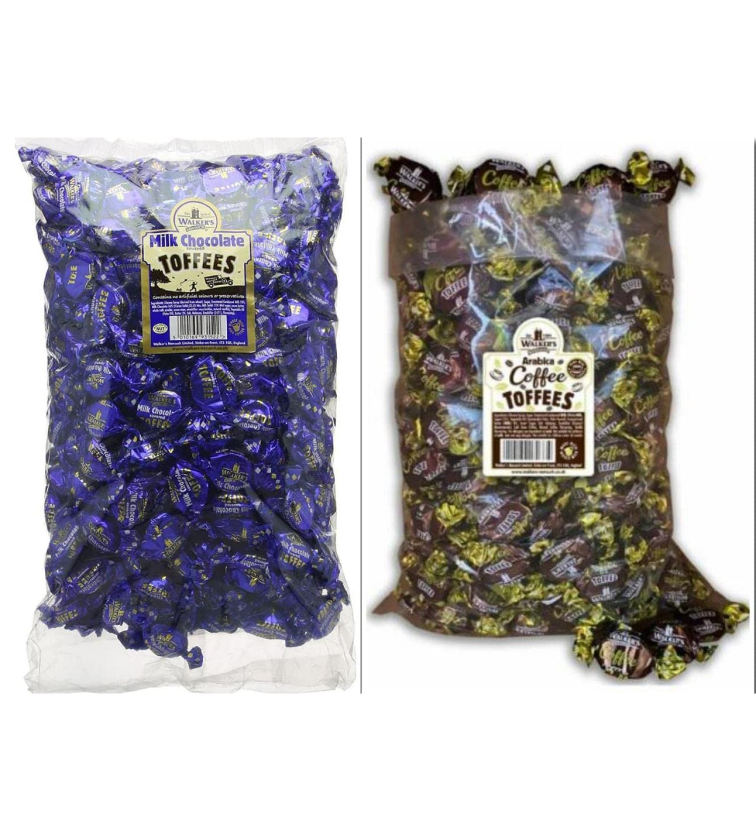Walkers Milk Choc Covered Toffee & Walkers Coffee Toffee 500 Grams Each Delicious Tasty And Twisty Treat Gift Hamper For Birthday Christmas Sold By Kidzbuzz - Buy Online on GoSupps.com