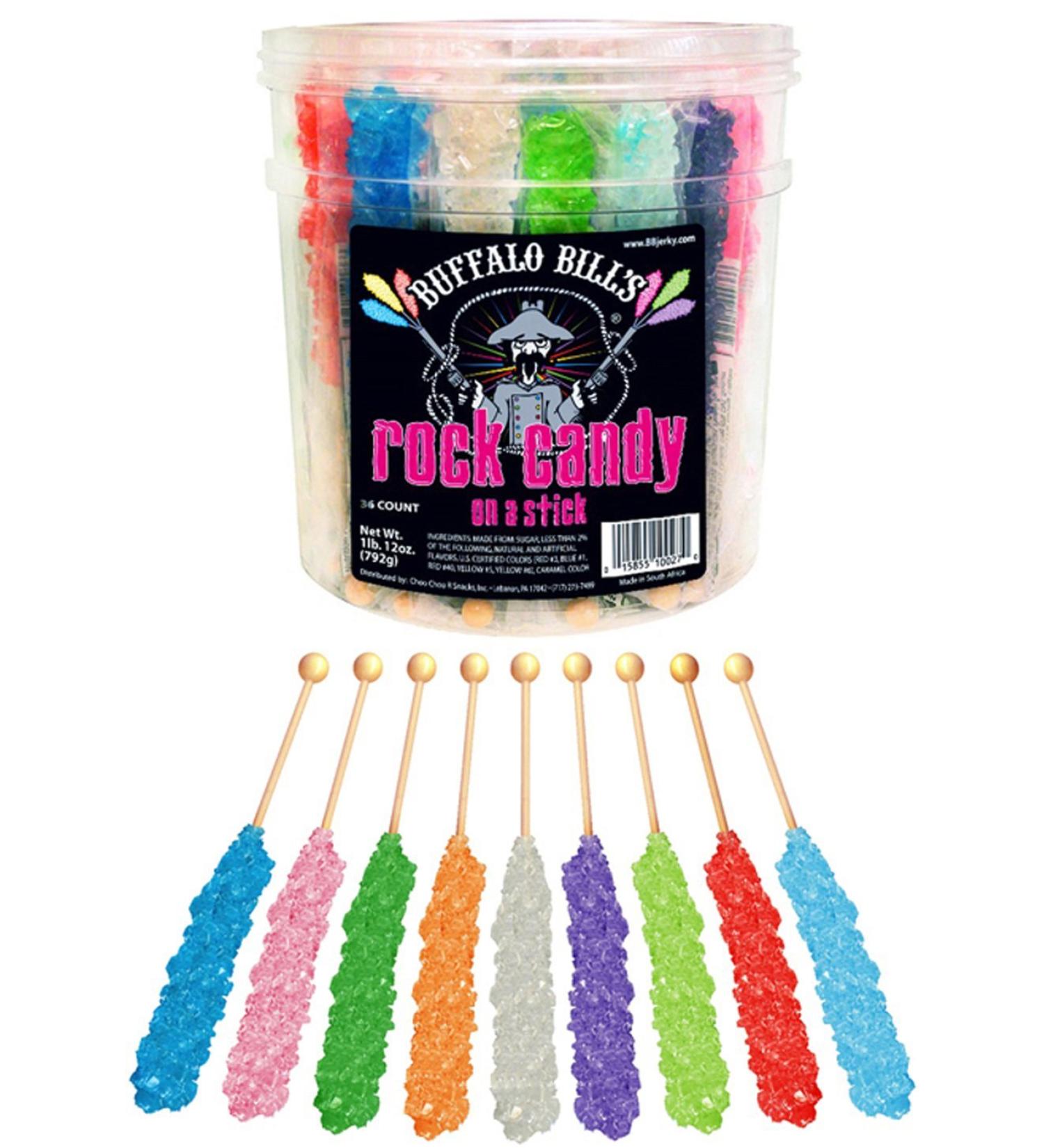Buffalo Bills Mixed Rock Candy On A Stick - 36-ct Tub Assorted Flavors - Buy Online on GoSupps.com