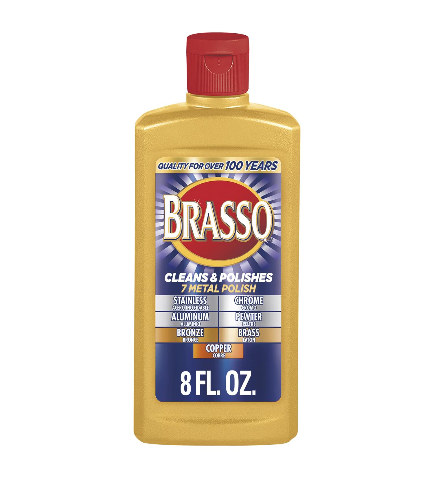 Brasso Multi-Purpose Metal Polish 8 oz - Top Quality Metal Cleaner - Buy Online on GoSupps.com