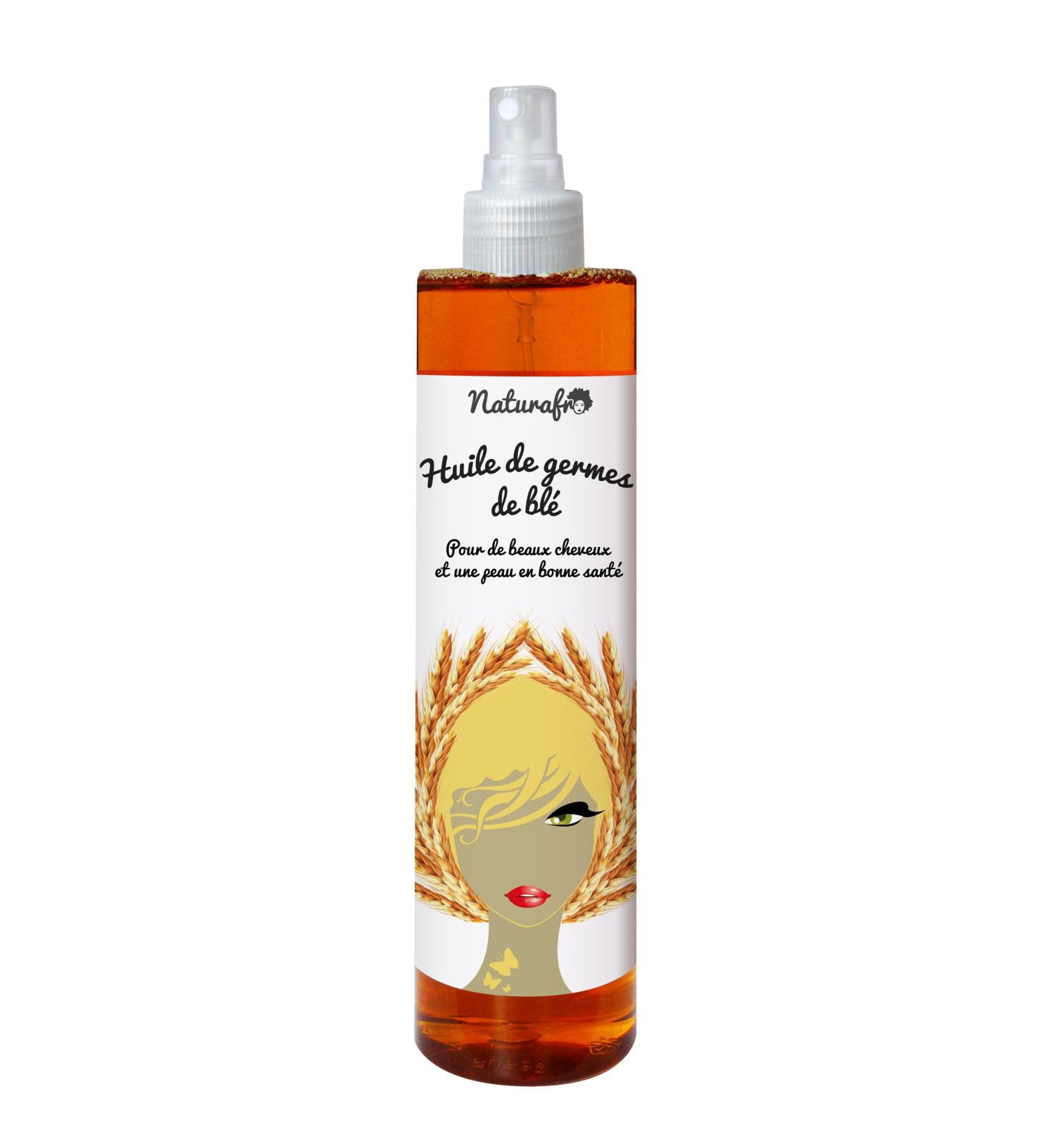 Huile de germe de bl pour cheveux et peau - 250 ml Bouchon spray