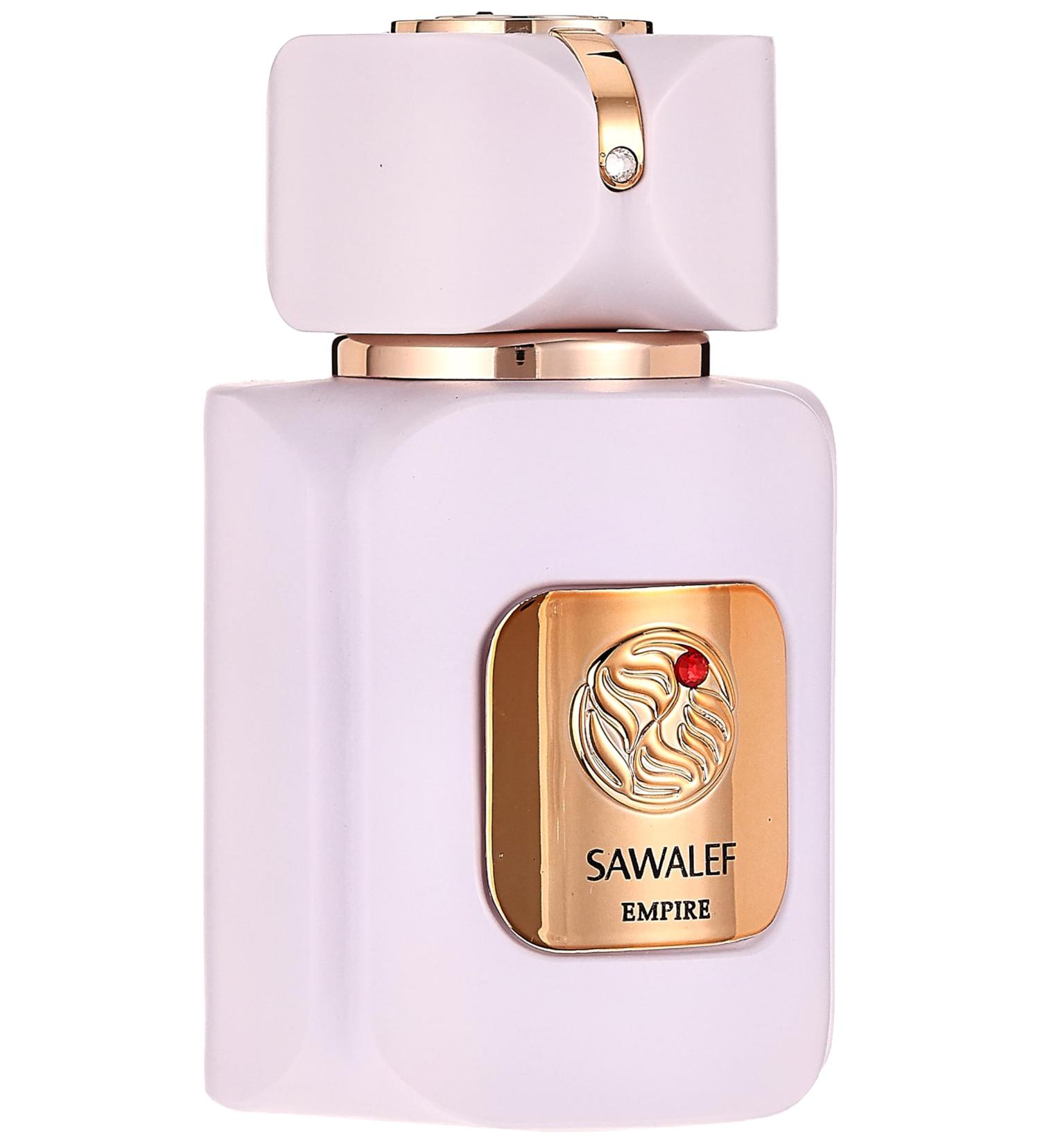 EMPIRE Eau de Parfum 80 mL from the SAWALEF Boutique Range | Vanilla Sandalwood and Soft Leather | Long Lasting with Intense Sillage | Cologne for Men and Perfume for Women | by Swiss Arabian Oud - Buy Online on GoSupps.com