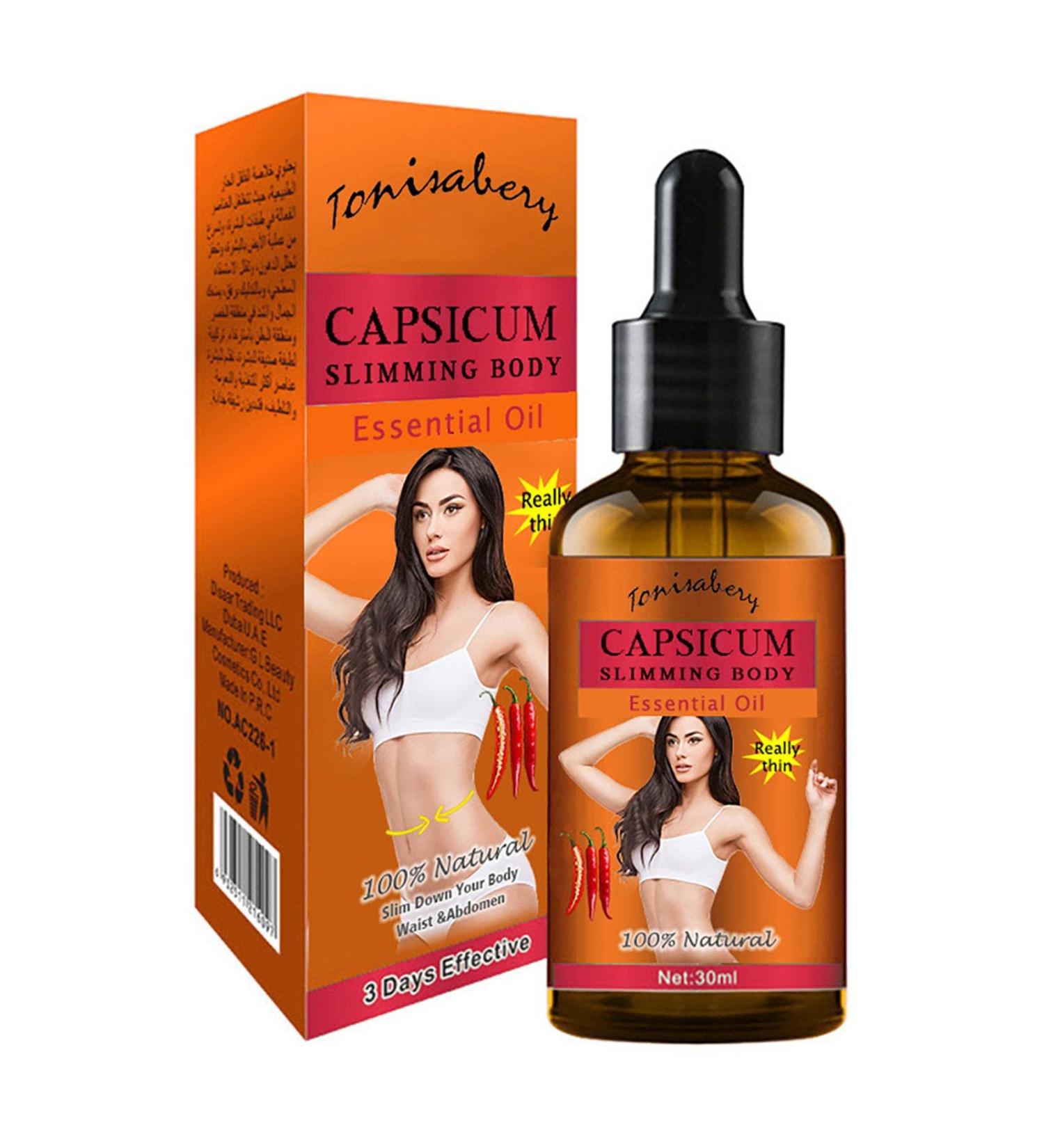 SOUQDWL Effective Belly Slimming Oil - 30ml Body Oils for Women Weight Loss Essential Oil Massage Treatment for Belly Waist Leg Stomach Arms - Buy Online on GoSupps.com