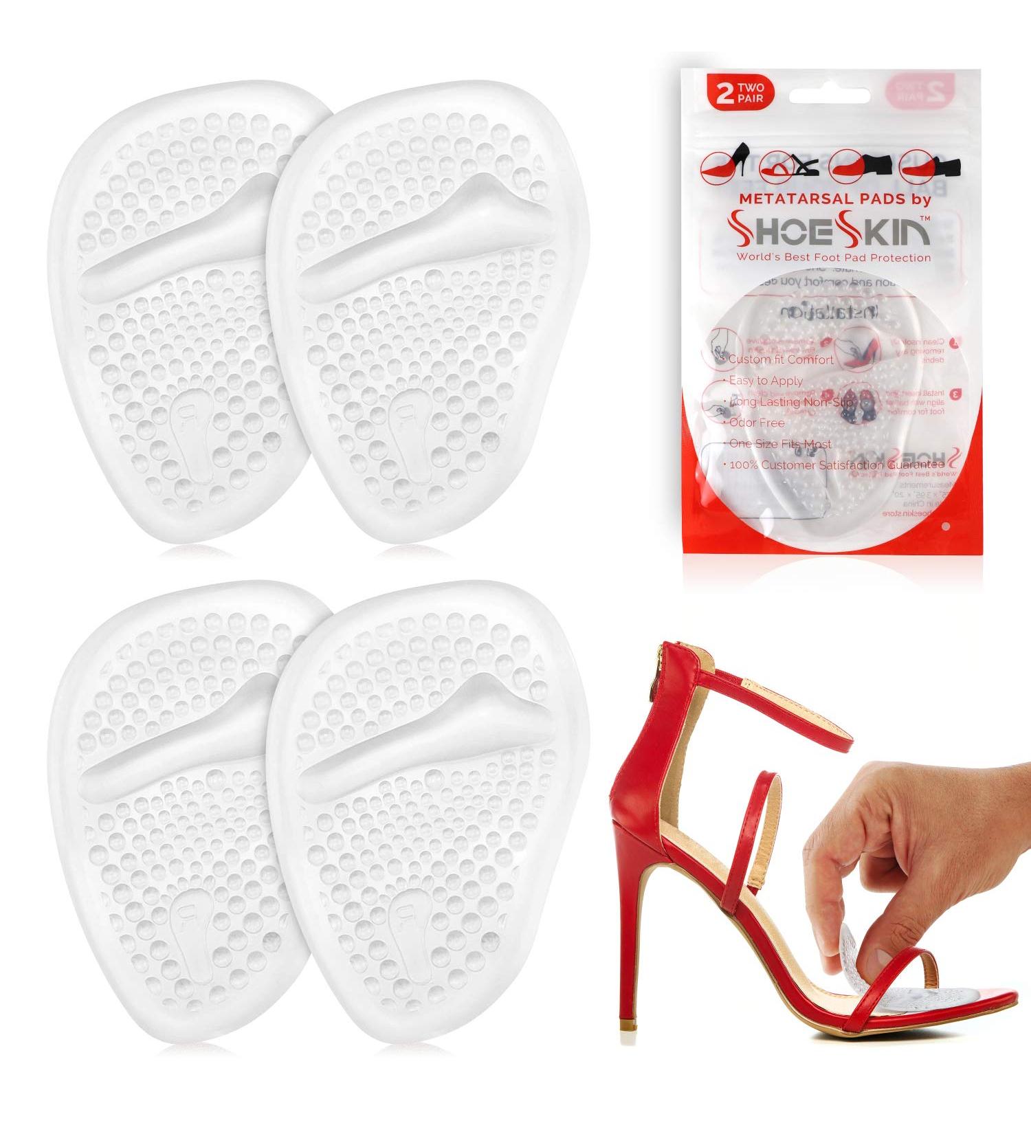 Clear Metatarsal Pads for Women & Men - Pain Relief Cushions for High Heels - Comfortable & Nonslip Design - Buy Online on GoSupps.com