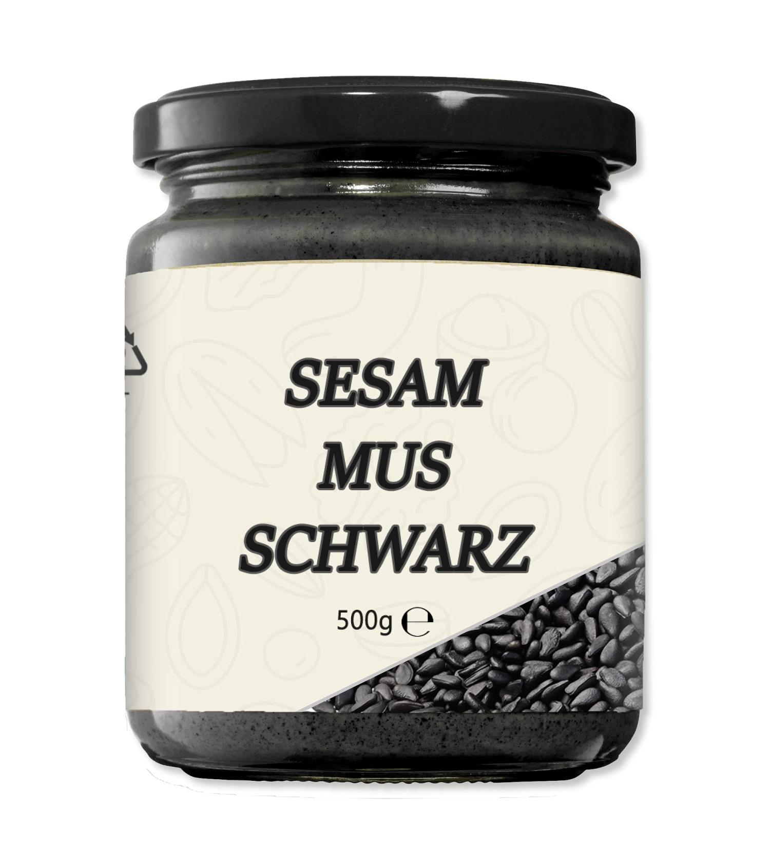 Mynatura Black Sesame Muse I Spread | 2x500g for Cooking & Baking | Pure Black Sesame Seeds in Glass Jars - Buy Online on GoSupps.com