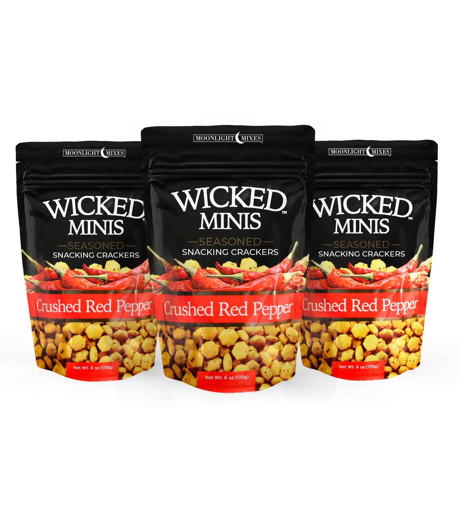 Wicked Minis Crushed Red Pepper Soup Crackers - 6 oz. Bag (Pack of 3) - Buy Online on GoSupps.com