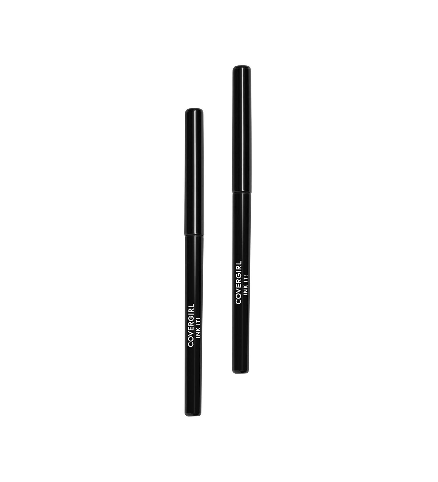 COVERGIRL Ink It! Waterproof Eyeliner Black 2 Count - Long-Lasting Formula - Pack of 1 - Buy Online on GoSupps.com