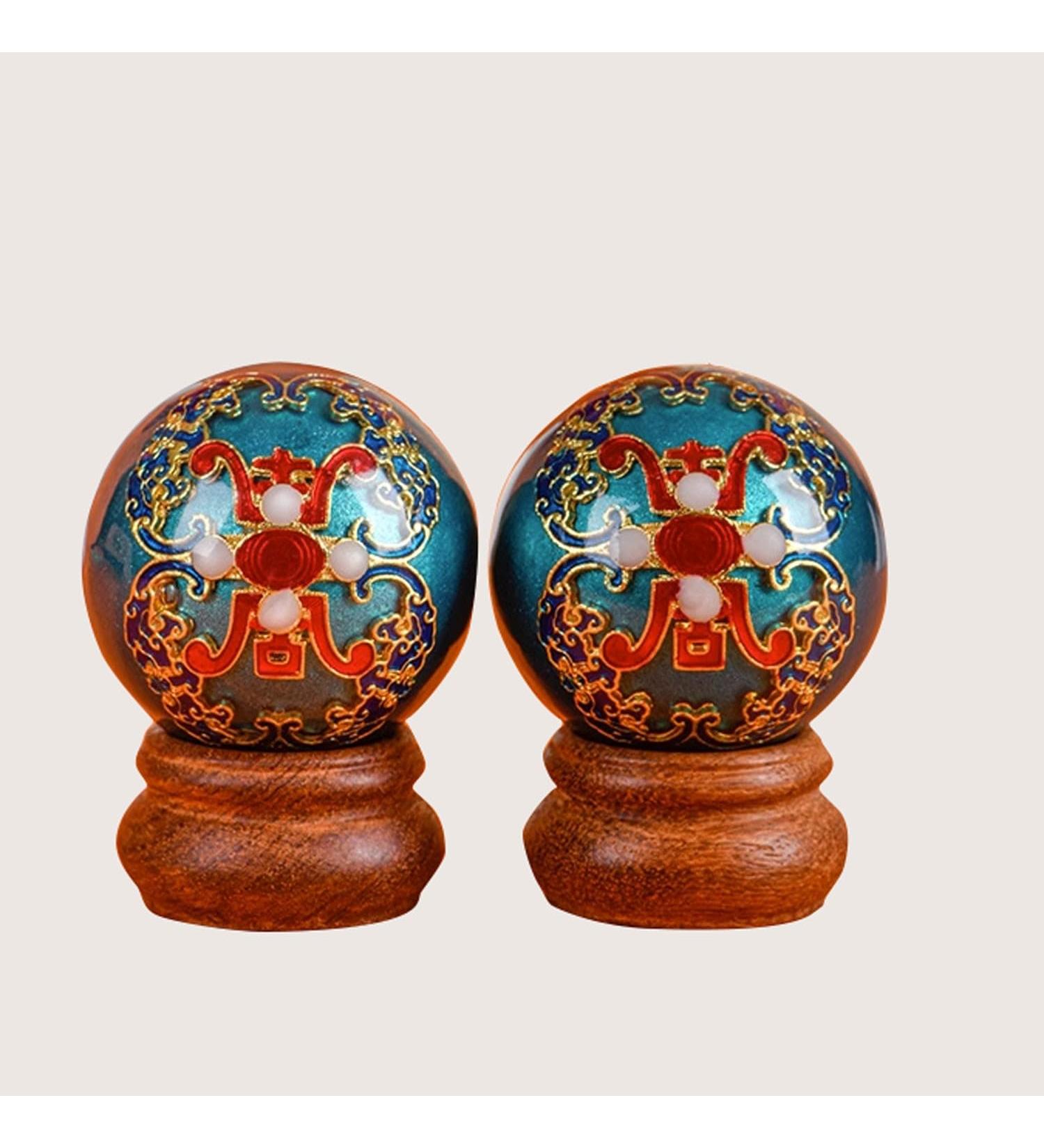 Unbit Baoding Balls - Stress Relief & Hand Exercise Massage Balls for Adults - Perfect Gift for Parents - Color C - Buy Online on GoSupps.com