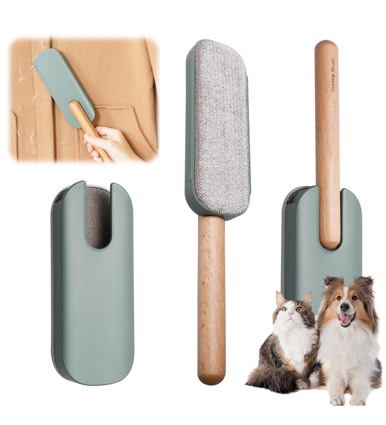 Eco-Friendly Cat Hair Remover Brush | Reusable Lint Removal Tool for Clothing & Pet Hair - Green - Buy Online on GoSupps.com