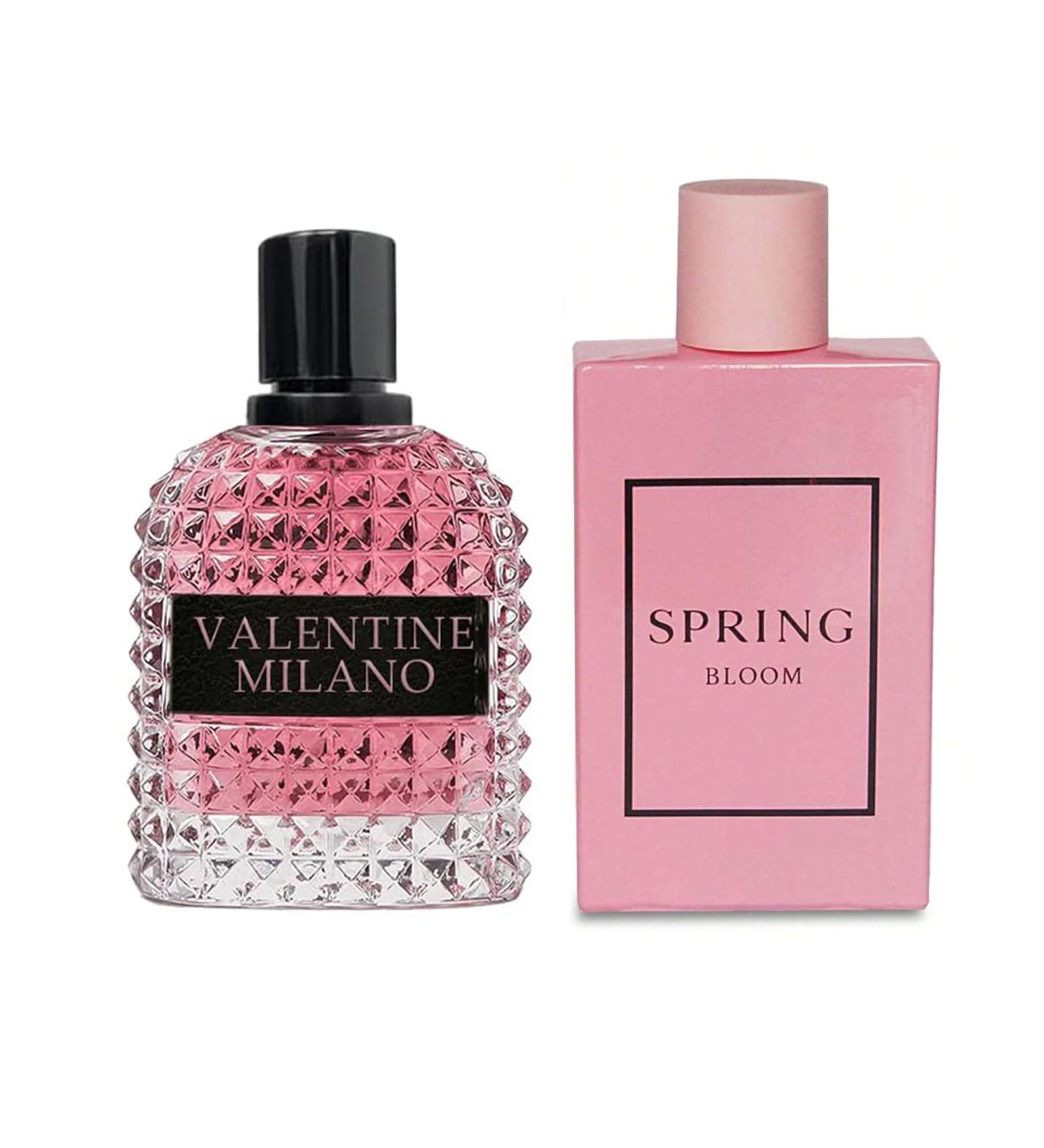 Women's Perfume Combo Set Milano Women&Spring Bloom Floral Fruity Fragrance Eau De Parfum Elegant 100ml Bottle Natural Spray Each for Daily Used Milano&Sring Bloom - Buy Online on GoSupps.com