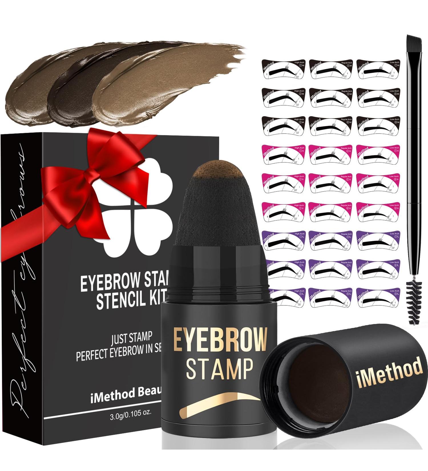 iMethod Kit de tampons et pochoirs pour sourcils - Kit de tampons et de modelage pour sourcils parfaits - 27 tampons sourcils - Durable tanche facile utiliser - Marron clair - Buy Online on GoSupps.com