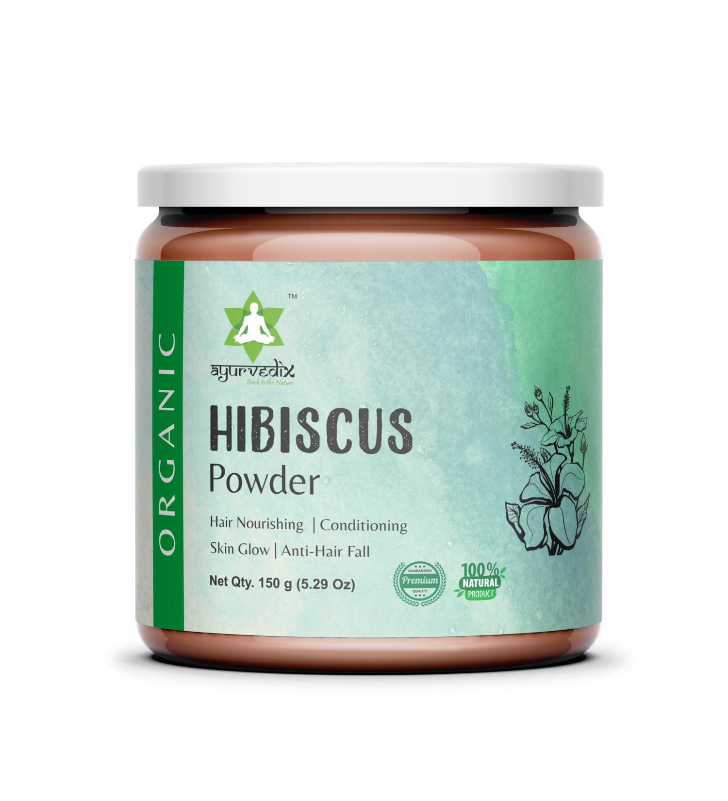 Organic Hibiscus Powder (SABDARIFFA)100% Pure, Natural and Organic For Hair, Skin and Health 5.29 Oz / 150g Pack of 1 - Buy Online on GoSupps.com