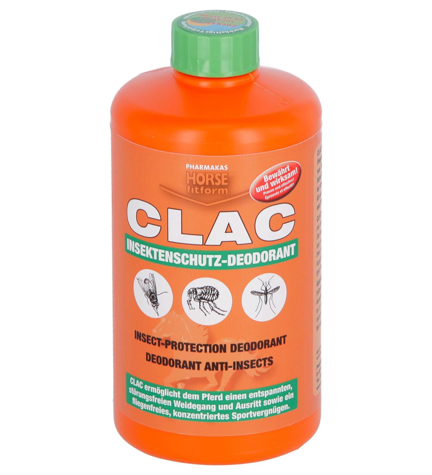 Clac fly repellent deodorant lotion for direct use 500ml