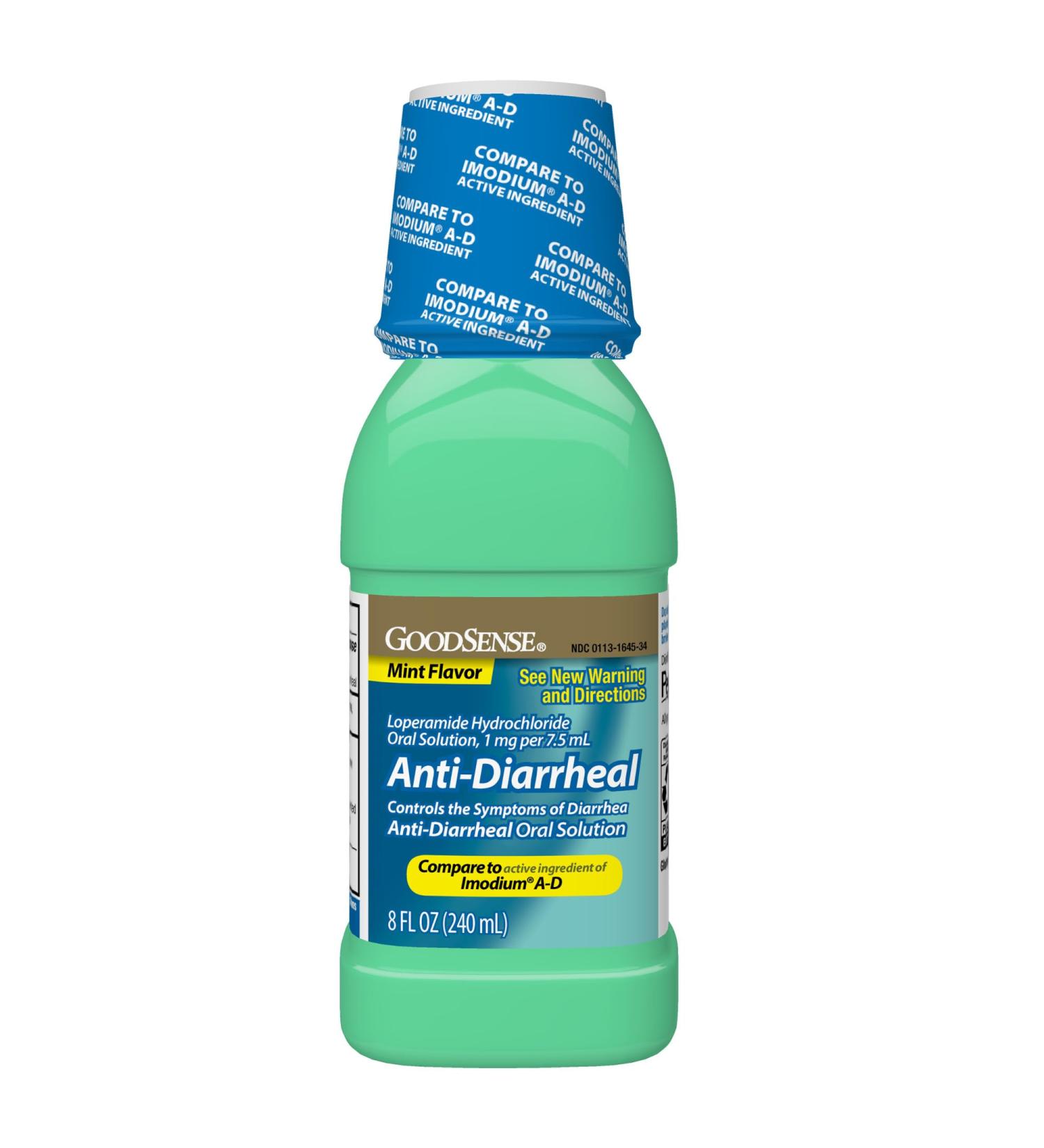 GoodSense Loperamide Hydrochloride Oral Solution 1 mg per 7.5 mL Mint Flavor Anti-Diarrheal Medicine Anti-Diarrheal 8 Fl Oz (Pack of 1) - Buy Online on GoSupps.com