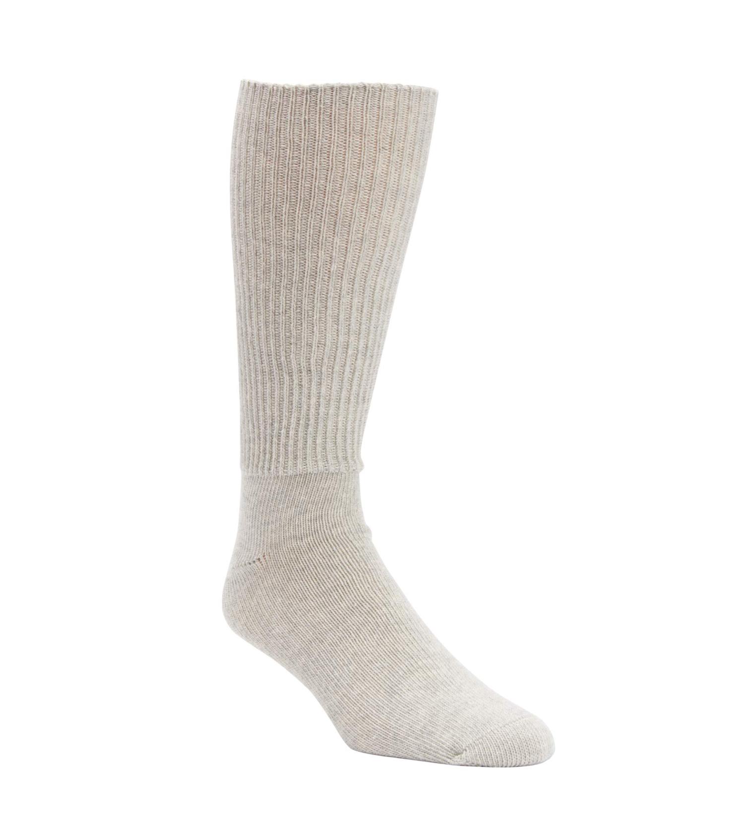 KingSize Men's Big & Tall Diabetic Crew Socks XXL - Heather Grey - Buy Online on GoSupps.com