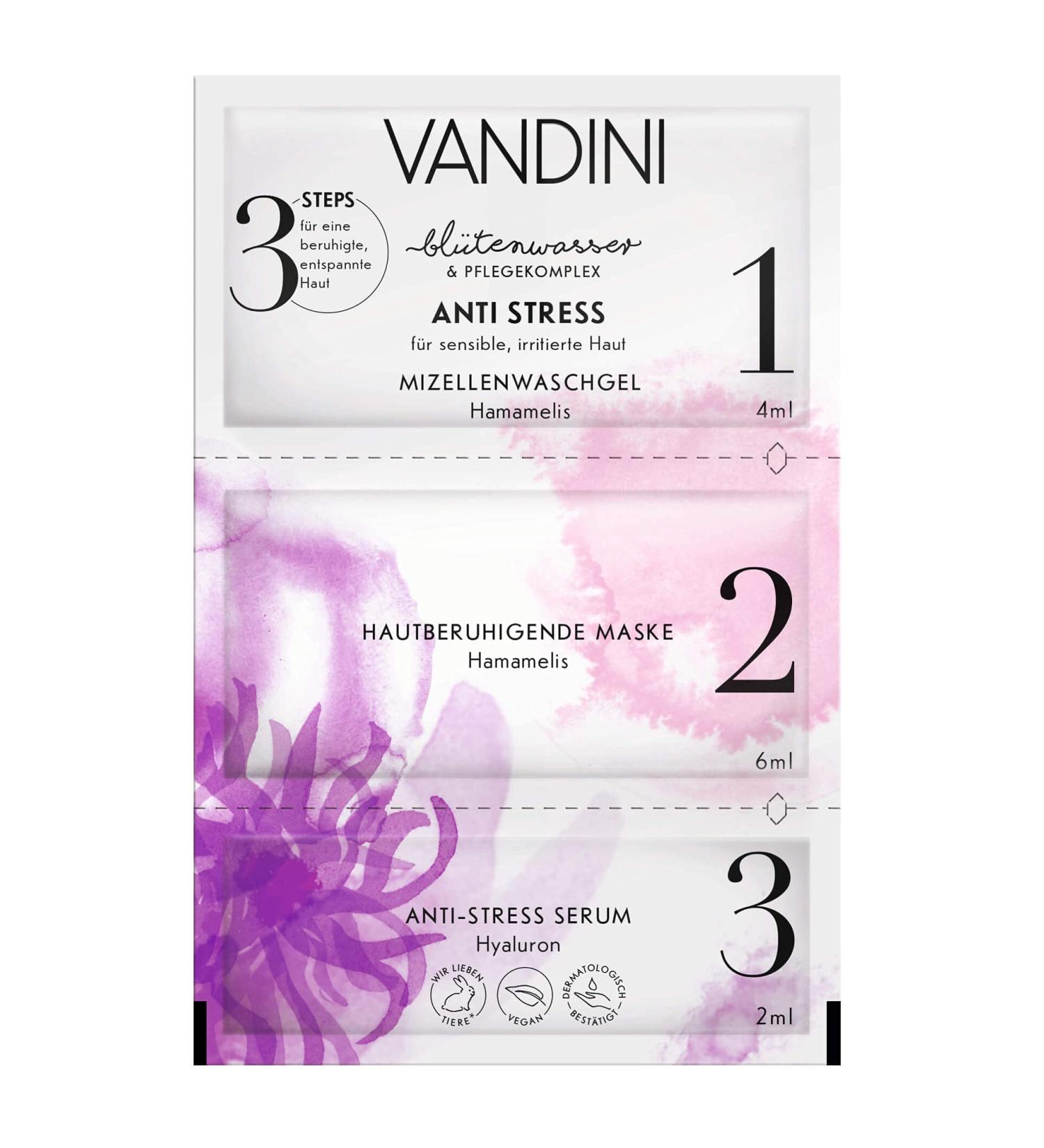 VANDINI ANTI STRESS 3-Step Mask pack of 2 (2 x 12 ml)