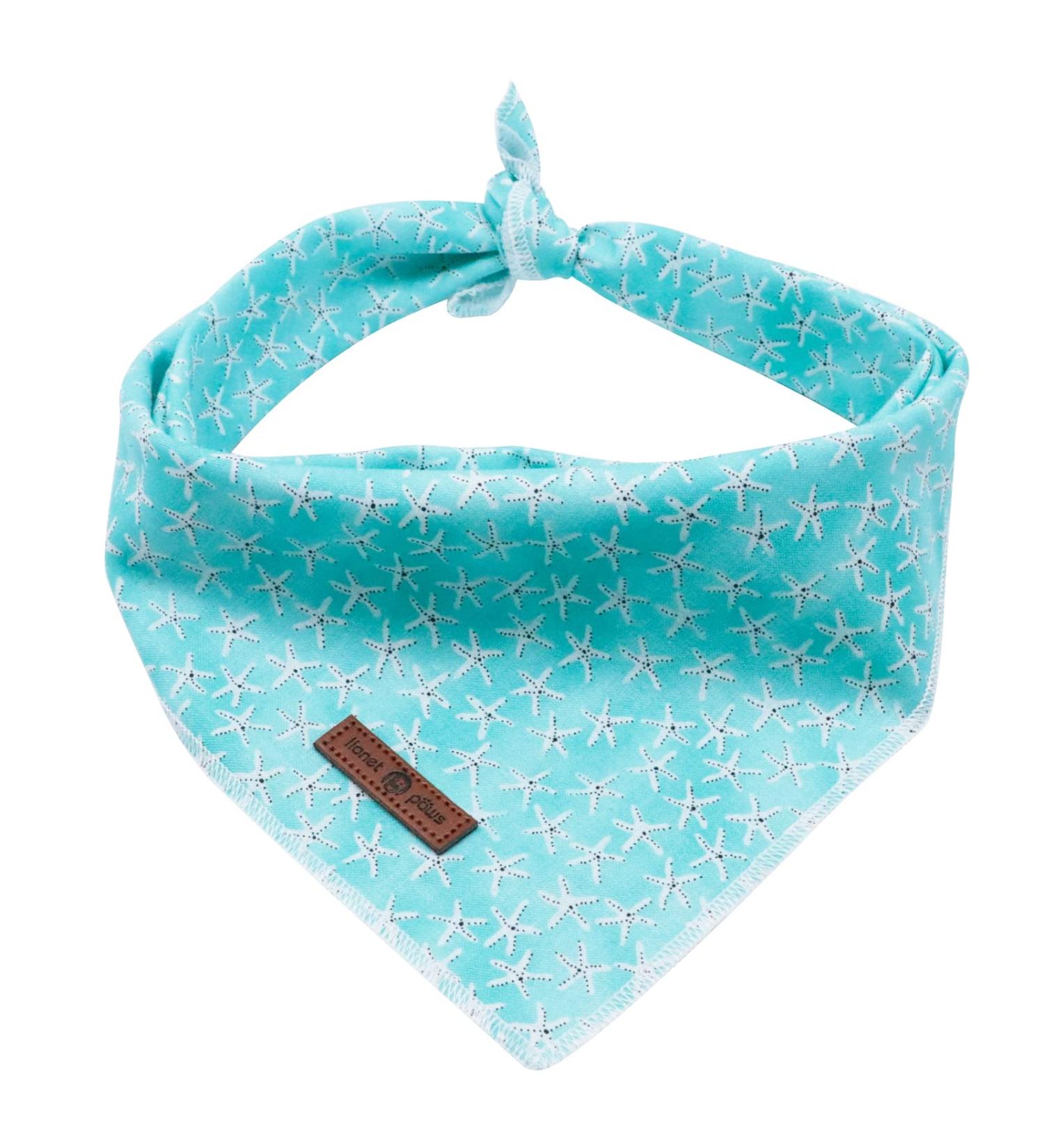 Lionet Paws Dog Bandana Headscarves - Triangular Scarf for Small Medium & Large Dogs | Starfish Design - Buy Online on GoSupps.com