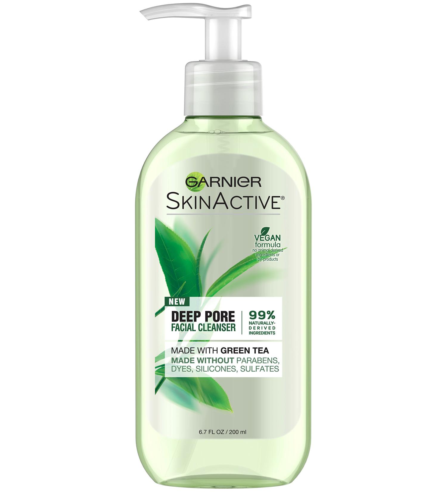 Garnier SkinActive Face Wash with Green Tea Oily Skin 6.7 fl. oz. Green Tea 6.7 Fl Oz (Pack of 1) - Buy Online on GoSupps.com