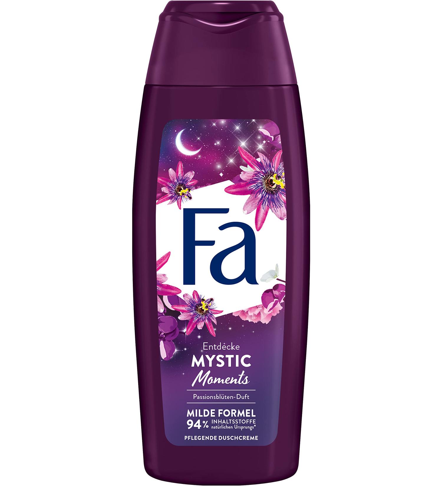 Fa Mystic Moments Shower Cream (250 ml) Nourishing Shower Gel with the Elegant Enchanting Fragrance of Passion Blossoms - Buy Online on GoSupps.com