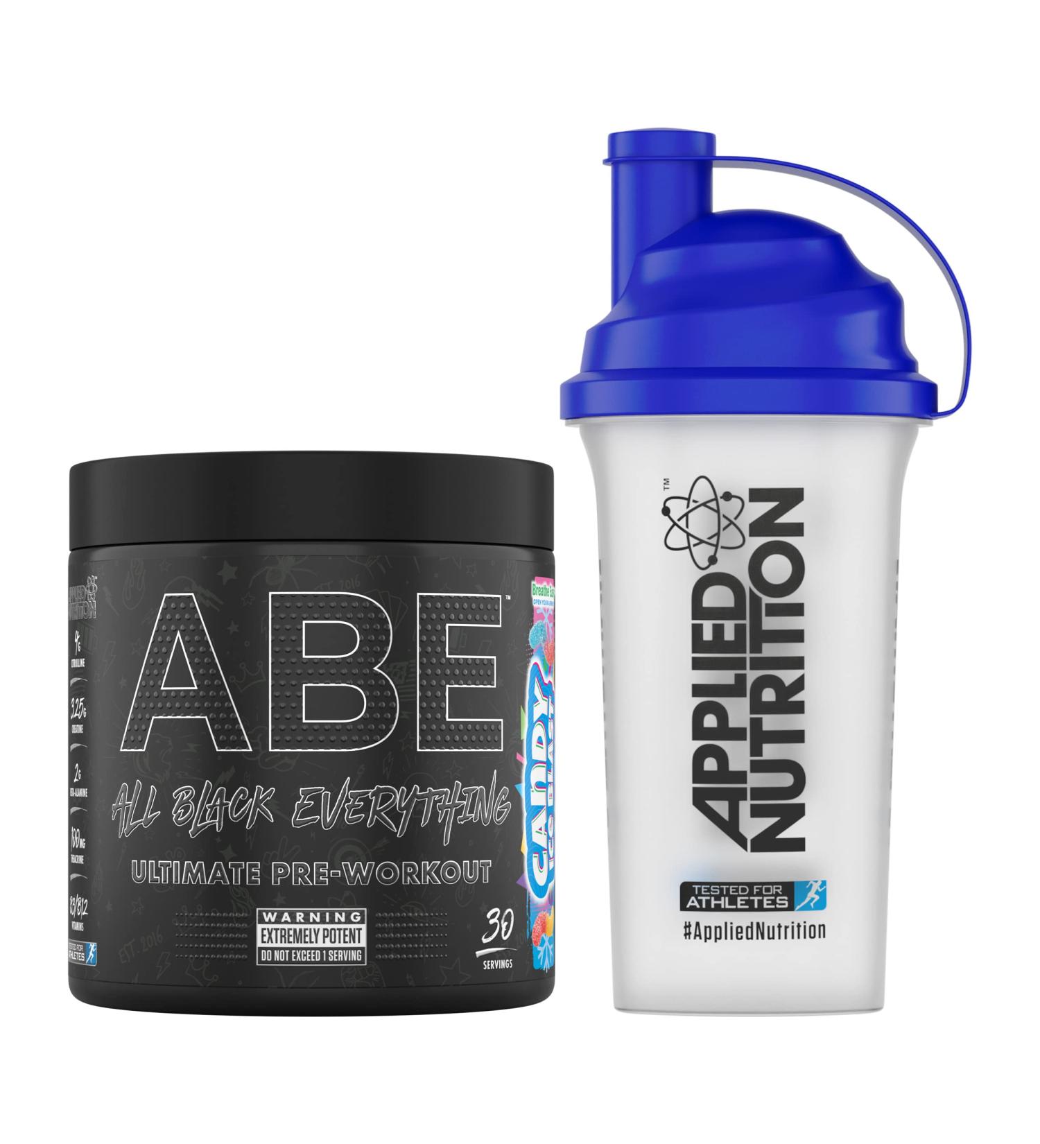 Applied Nutrition ABE Pre Workout 375g + 700ml Protein Shaker - Candy Ice Blast Bundle - Buy Online on GoSupps.com