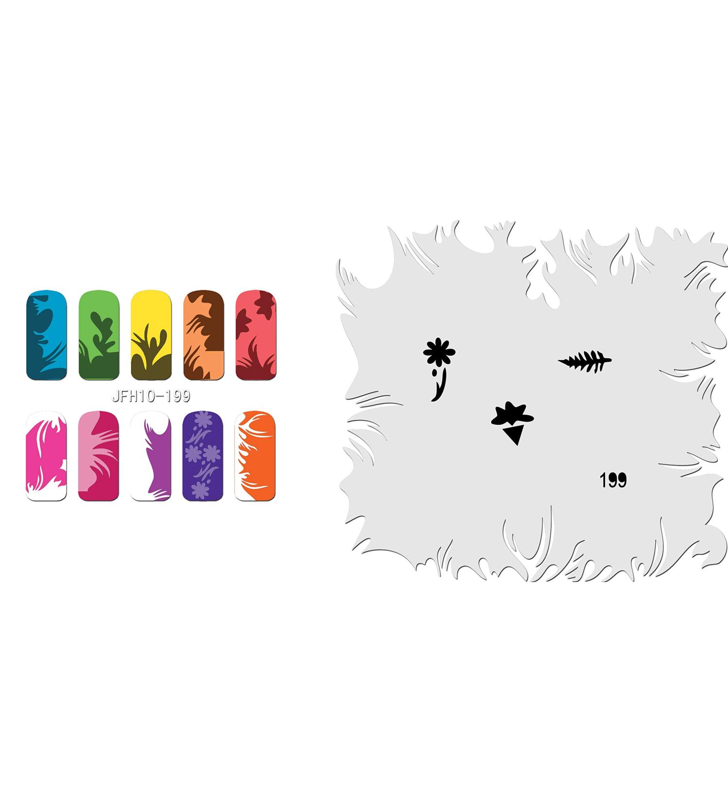 Fingernail stencil (airbrush nail art) Fengda JFH10-199
