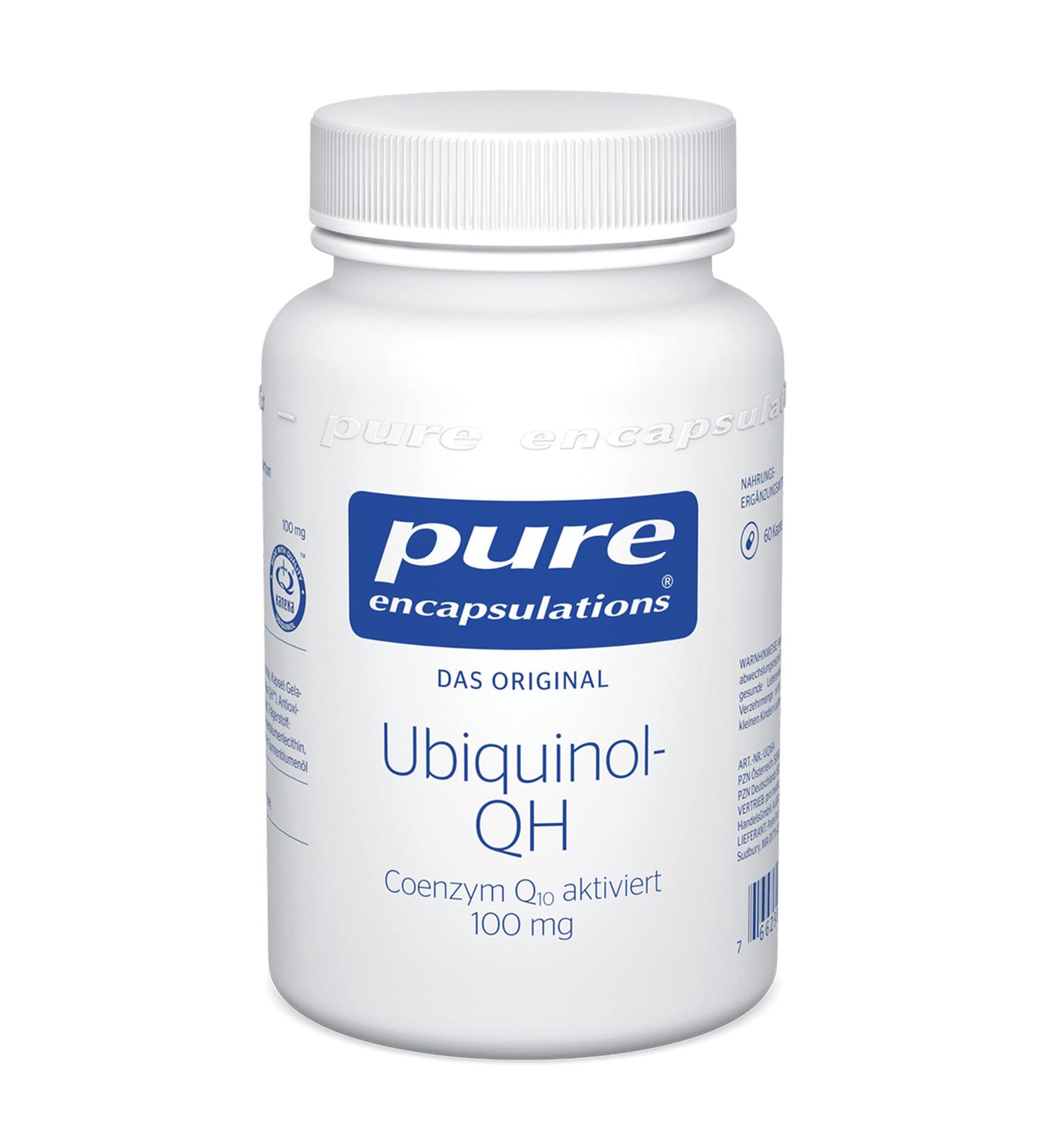 Pure Encapsulations Ubiquinol-QH 100mg - 60 Capsules | Premium CoQ10 for Heart Health & Energy Boost - International Shipping Available - Buy Online on GoSupps.com