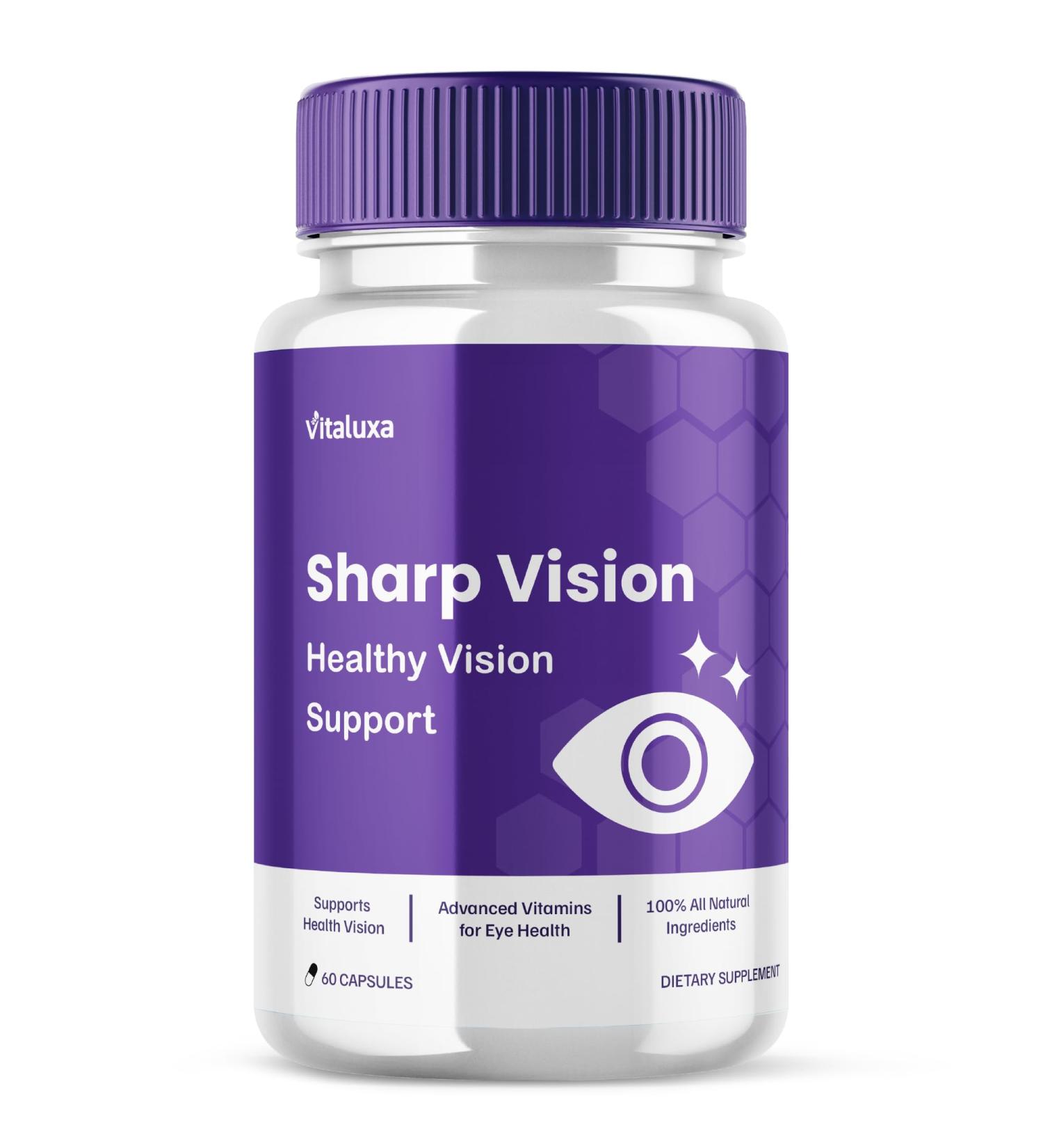 Sharp Vision Capsules SharpVision Supplement Premium Advanced Maximum Strength Formula Sharpe Vision Healthy Eyes Support All-Natural Ingredients Vitamins Pills Sharper Vision Reviews (60 Capsules) - Buy Online on GoSupps.com