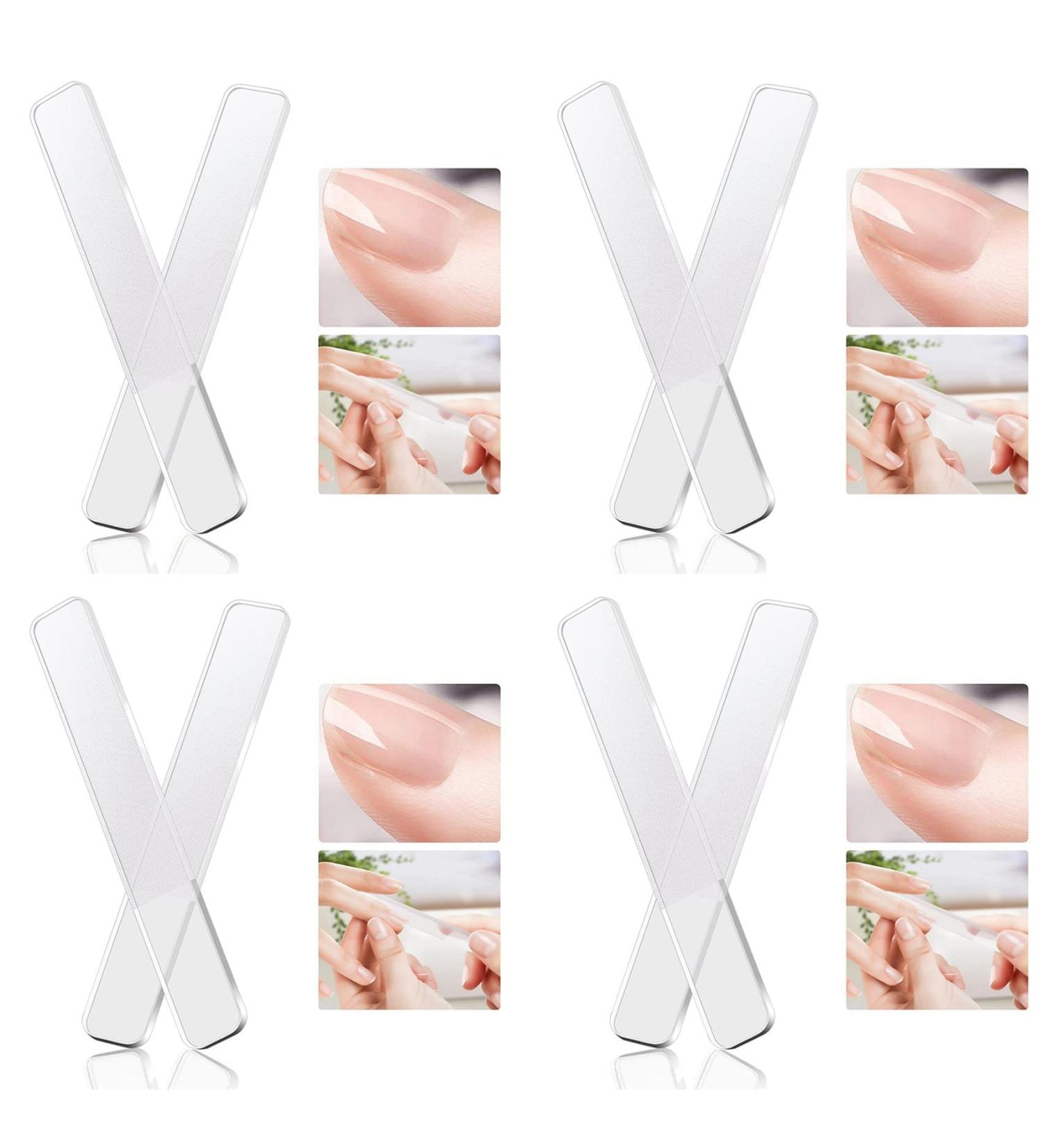 GROCKSTR 4X Glass Nail Shiner - Nano Glass Nail Files Crystal Nail Buffer Shine Polisher for Natural Fingernails Toenails - Buy Online on GoSupps.com