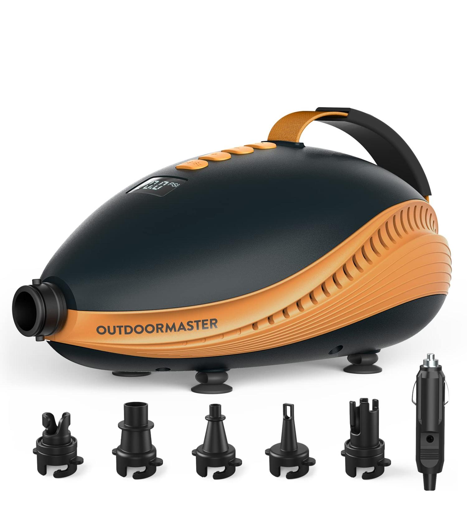 OutdoorMaster Dolphin SUP Air Pump - 20PSI High Pressure Inflator for Stand Up Paddle Boards, Boats & Water Sports - Buy Online on GoSupps.com