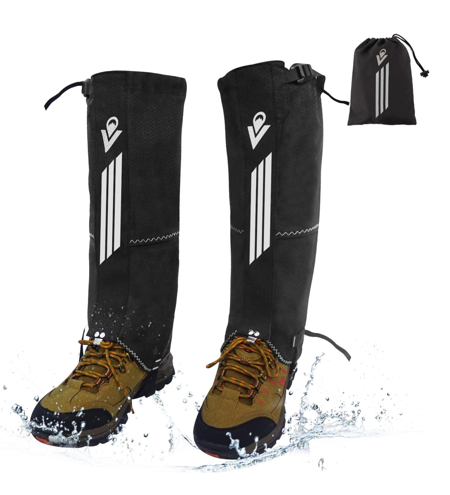 Vihir Outdoor Gaiters - Waterproof Hiking & Hunting Gear for Men & Women - Adjustable Raingaurds for Snow Climbing Skiing Trekking - 1 Couple Silvery - Buy Online on GoSupps.com